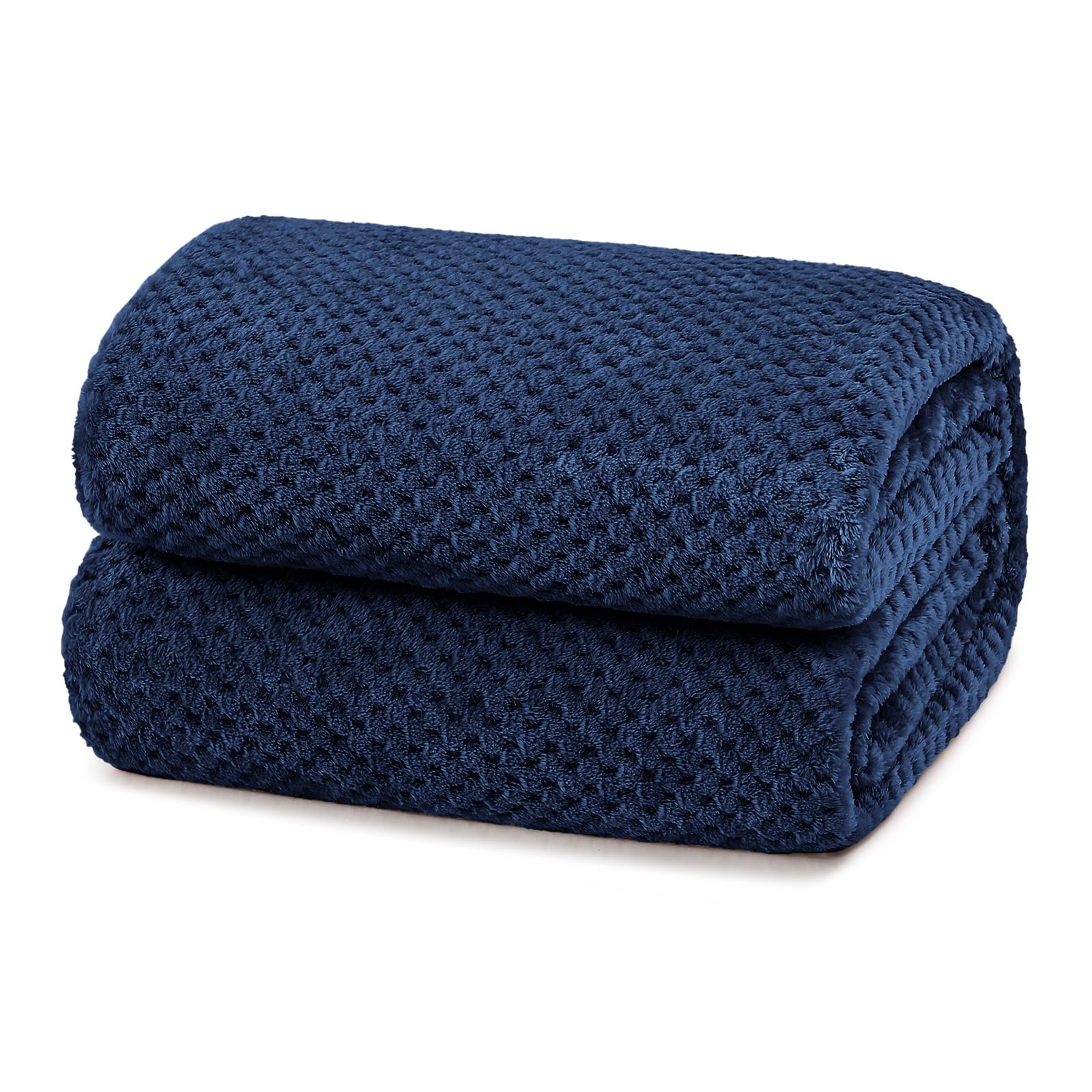 Yebeda Kuscheldecke Superweiche und Warme Fleecedecke für Sofa, Couch und Bett mit Waffel Muster, Kuschelige & Angenehme Decke/Wohndecke/Sofadecke