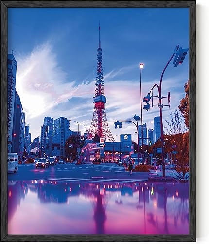 RipGrip Tokyo - Póster de neón para pared, decoración de dormitorio, pósteres geniales para adolescentes, juegos de imágenes sin marco, 16 x 20