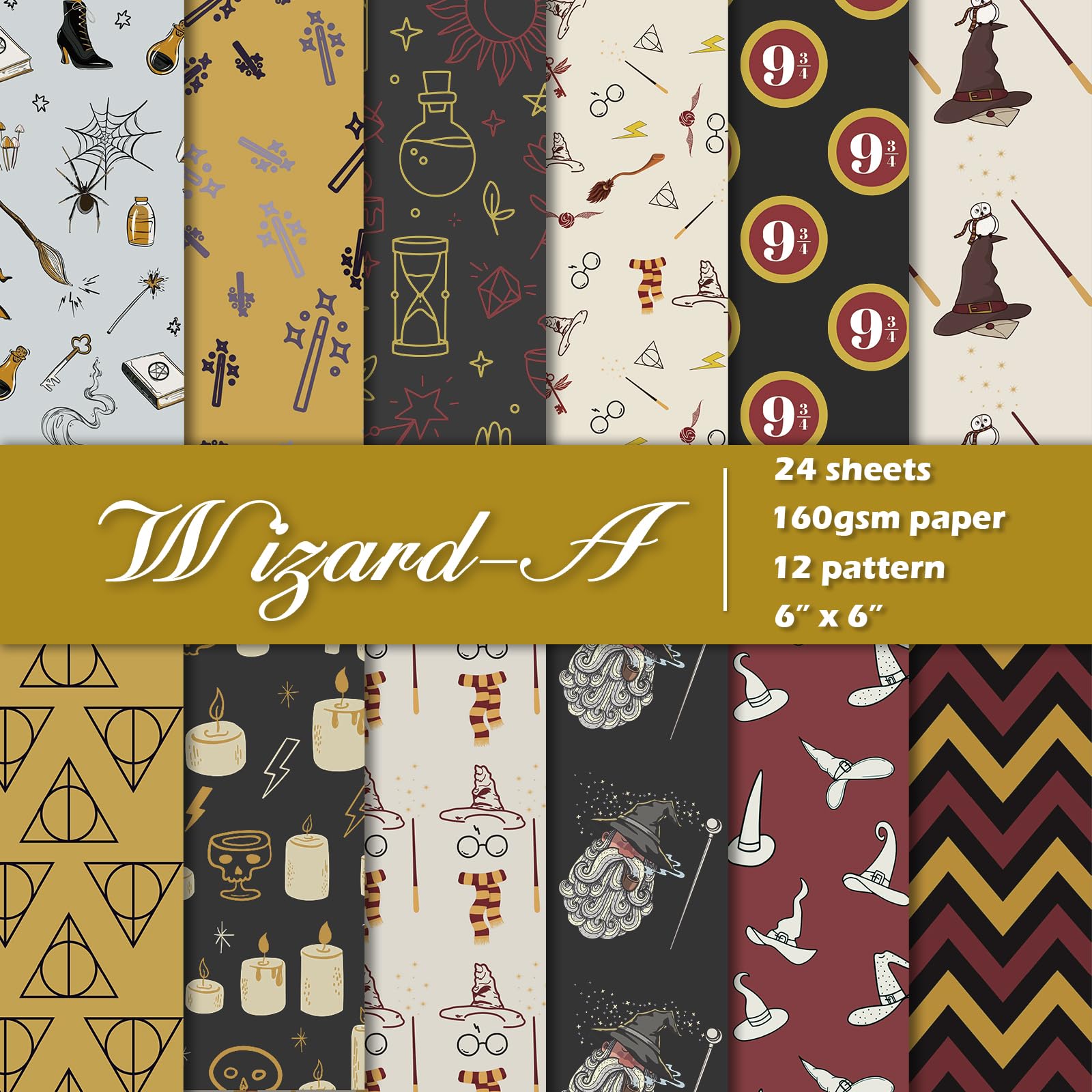 24 Sheets Scrapbook Paper, 6