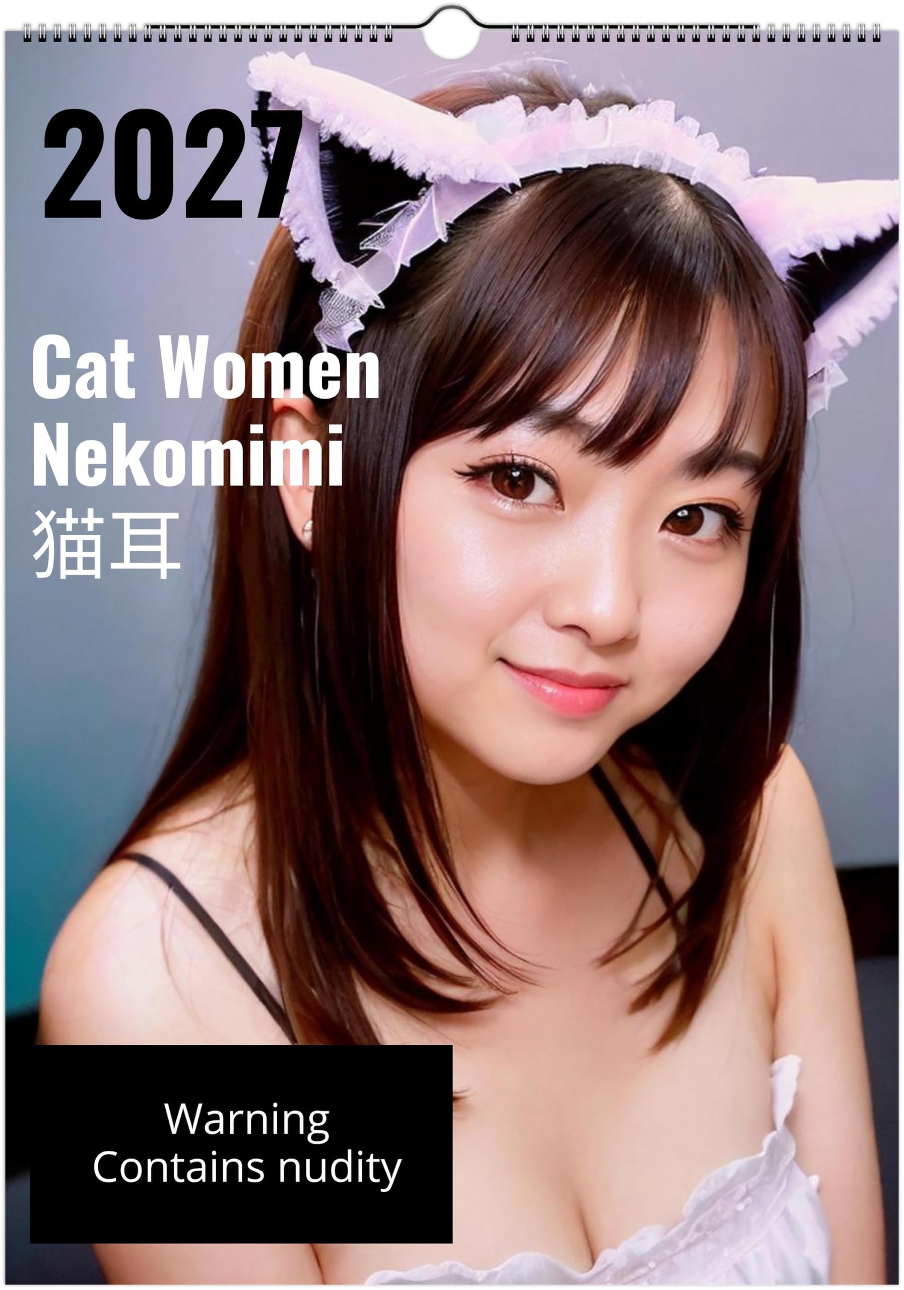 Calendrier érotique adulte cosplay chat femme nekomimi calendrier 2026