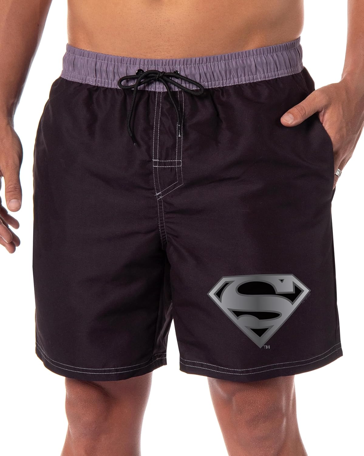 DC Comics Superman Men's Swimming Trunks Pool Waterpark Board Shorts