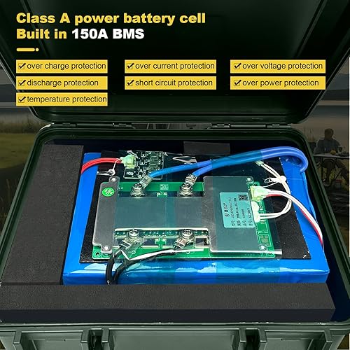 Miniatura 6 de Batería LiFePO4 de 12 V 200 Ah, batería marina integrada 150 A BMS 2560Wh, más de 8000 baterías de litio de ciclo profundo de 12 V para motor de