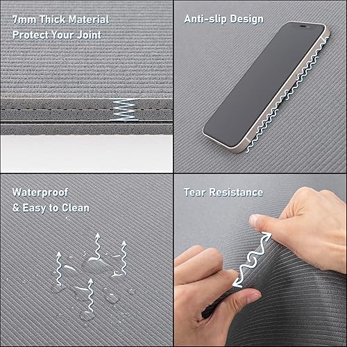 Miniatura 4 de UMINEUX Tapete de ejercicio grande de alta calidad, 0.248 x 0.157 x 0.276in, tapete de entrenamiento extra grande para mujeres y hombres,