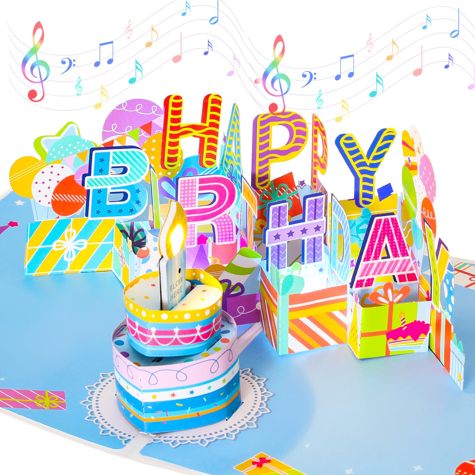 Amazon | バースデーカード 立体 3D 誕生日カード メッセージ カード