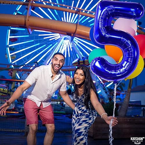 Miniatura 7 de KatchOn, Globo Número 5 Azul Marino - Grande, 40 Pulgadas  Decoraciones de 5 Cumpleaños para Niños  5 Cumpleaños Niño  Globo para Decoraciones de 5