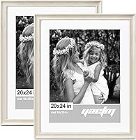 Vista 26 de Yaetm Portarretratos dorado de 11 x 14 pulgadas con paspartú para juego de 4 piezas de 8 x 10 pulgadas, moldura de 1.4 pulgadas de ancho y marco