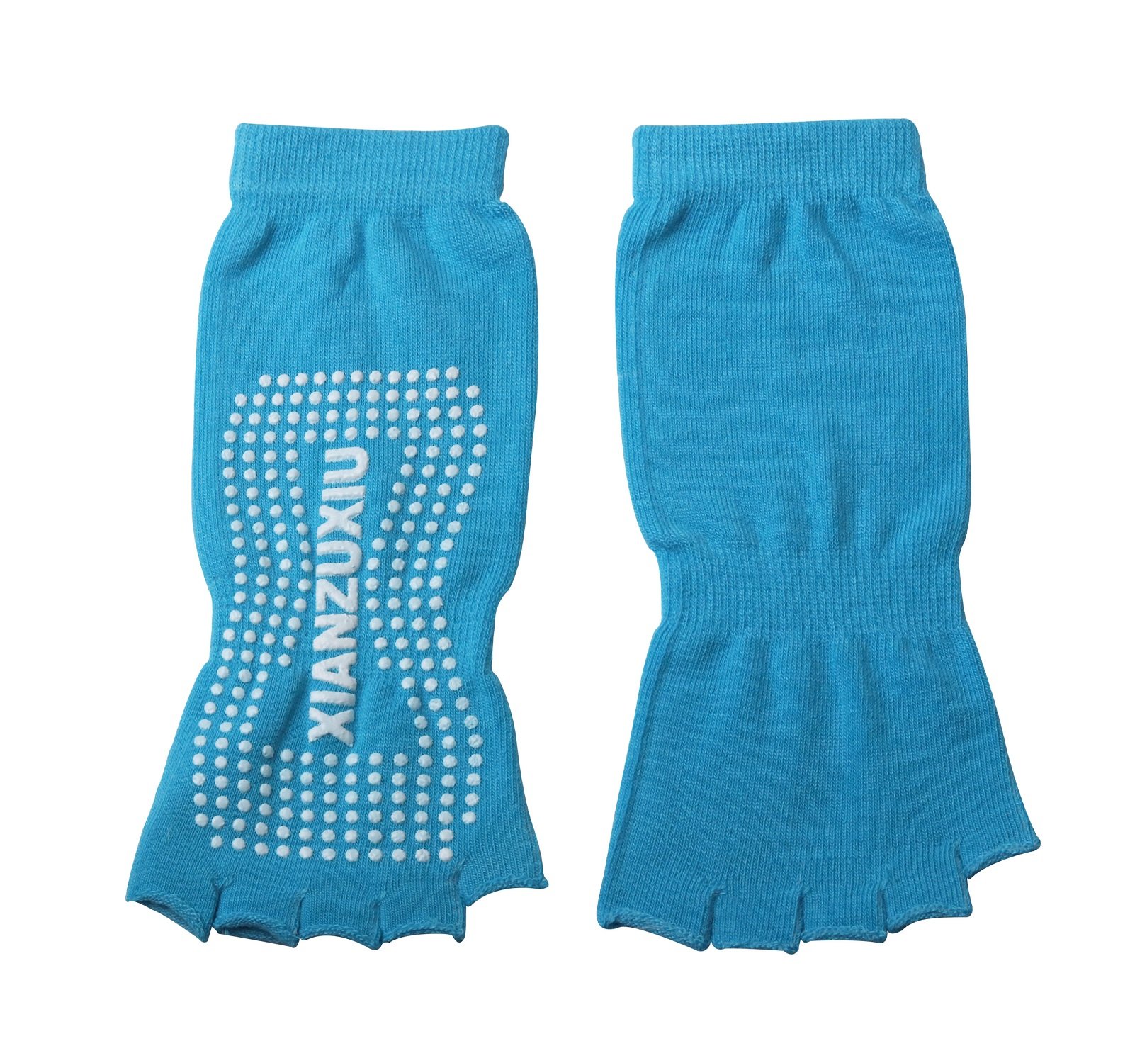 Gaiam Adhérence Chaussettes de Yoga sans Orteils (Lot de 2) Femme
