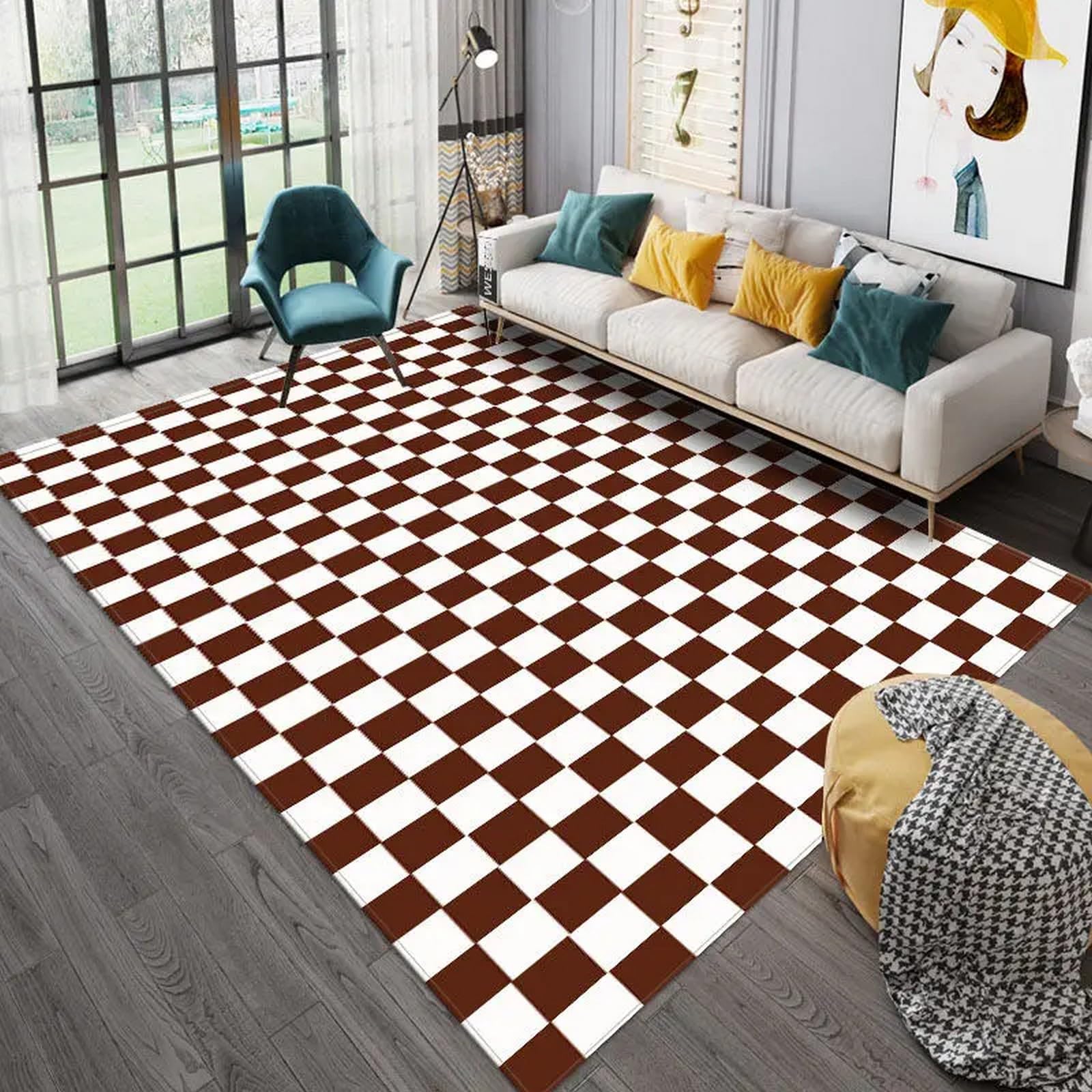Tapis enfant 3D idéal sous une table basse de salon ou une chaise de bureau