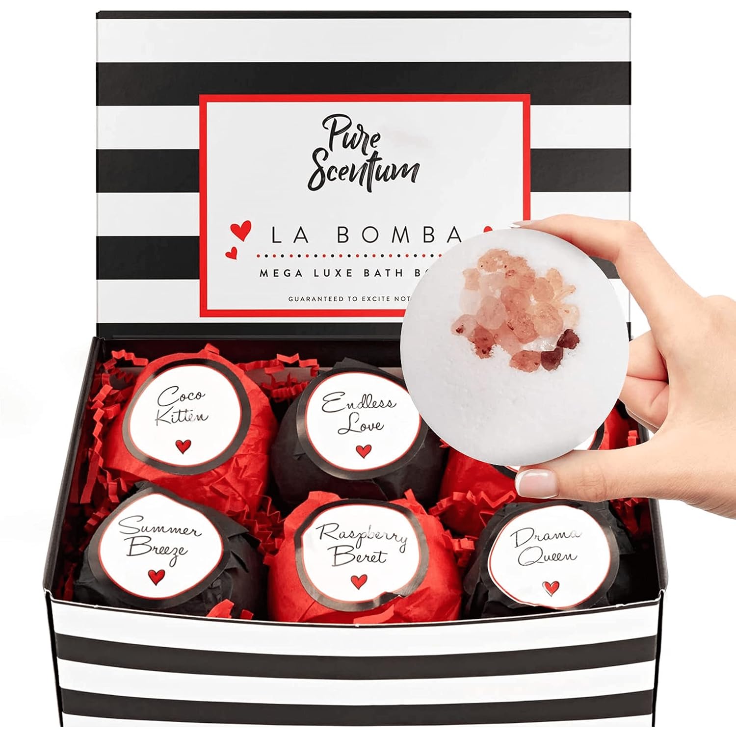 Pure Scentum Bombelalala Bath Bombs - Relaxing Bath Bomb Gift Set for Women – US Made, Luxurious, Organic, Vegan and Large Bath Bombs : Beauty & Personal Care