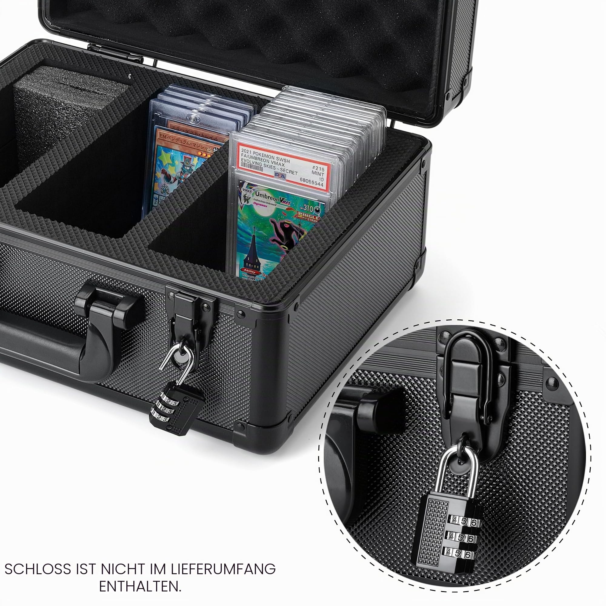 Graded Sport Karten Aufbewahrungsbox,Kartenetui,Sammelkarten Aufbewahrungsbox,Sammelkartenbox,Sammelkartenetui für Pokemon Karten,Sport Karten Aufbewahrungsboxen, MTG Kartenaufbewahrung