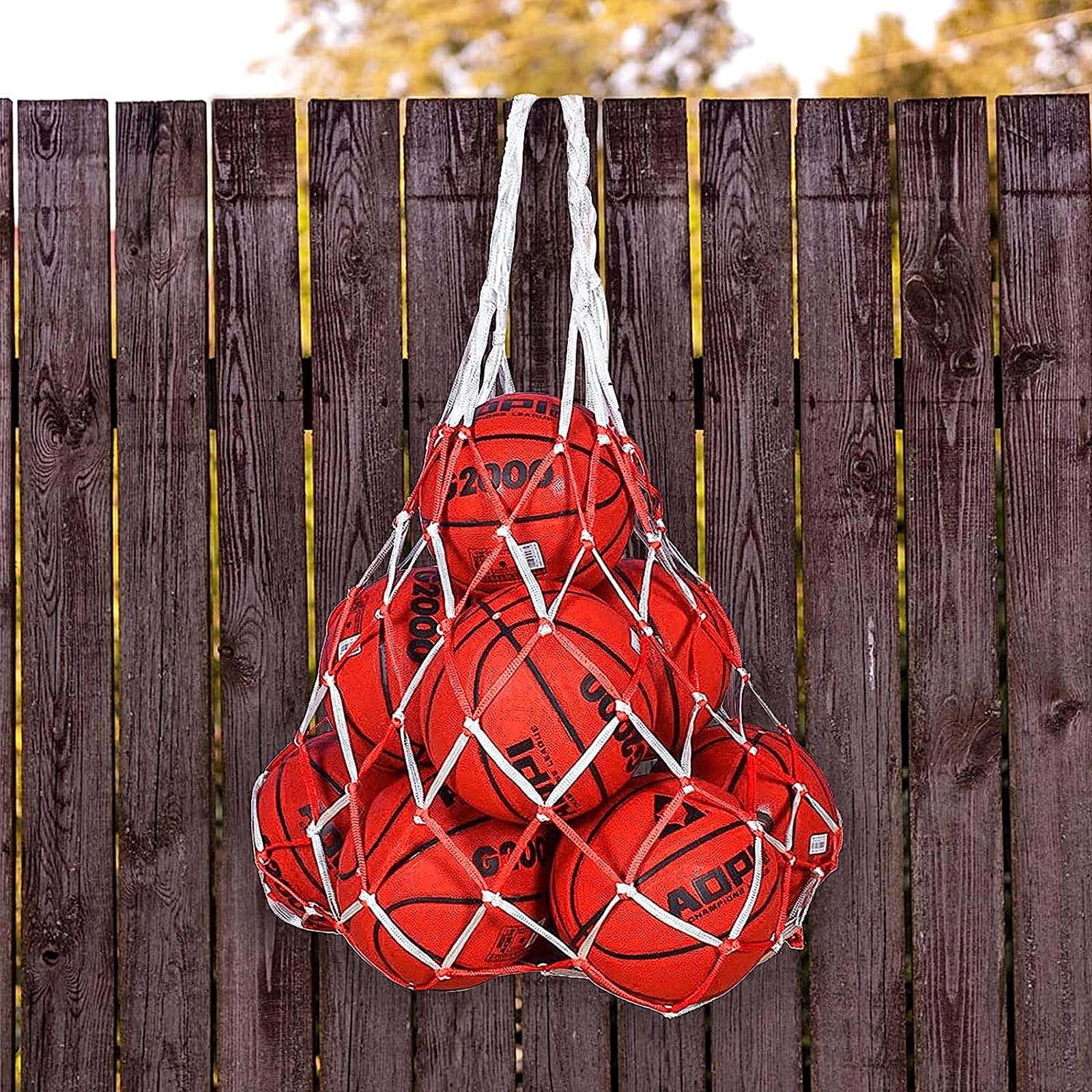 Bolso de Baloncesto 3PCS Bolsas Redes Almacenamiento con Cordón Malla Múltiples Bolas