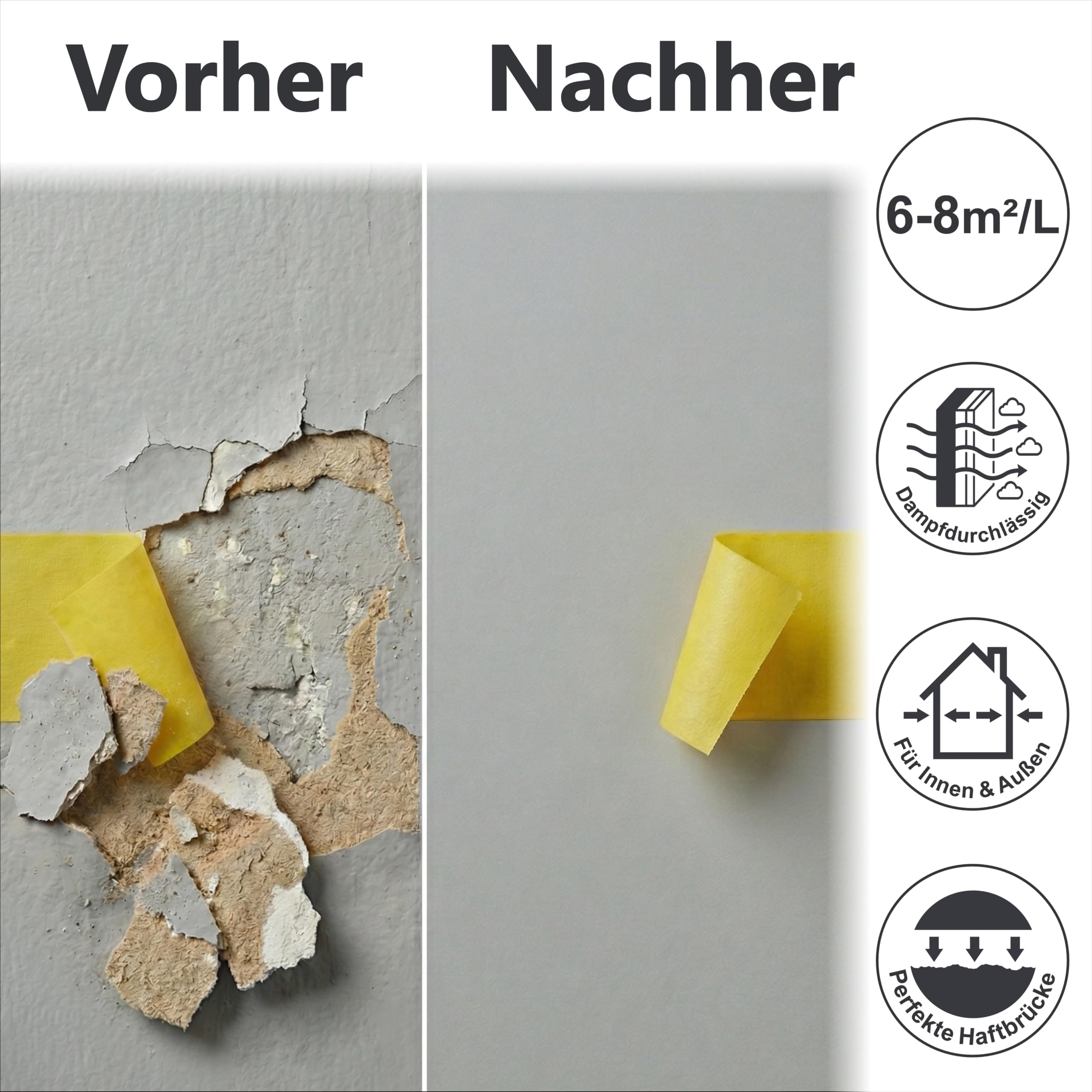 WO-WE Spezial Grundierung für Nano Fassadenfarbe Wand Tiefengrund Haftgrund W519-10L
