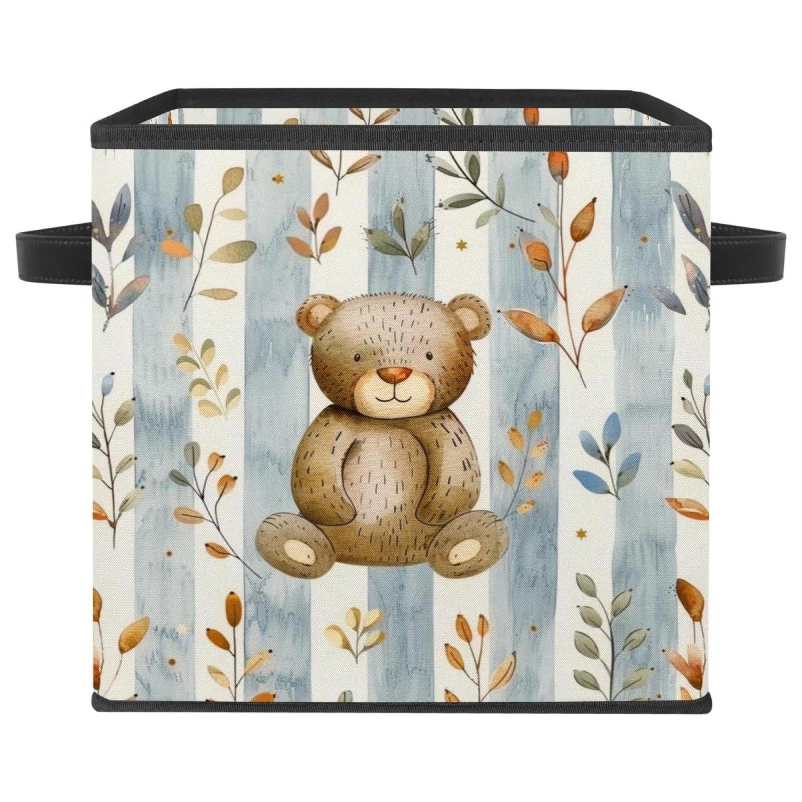 Panier de rangement ours mignon pour organiser la chambre d'enfant avec style