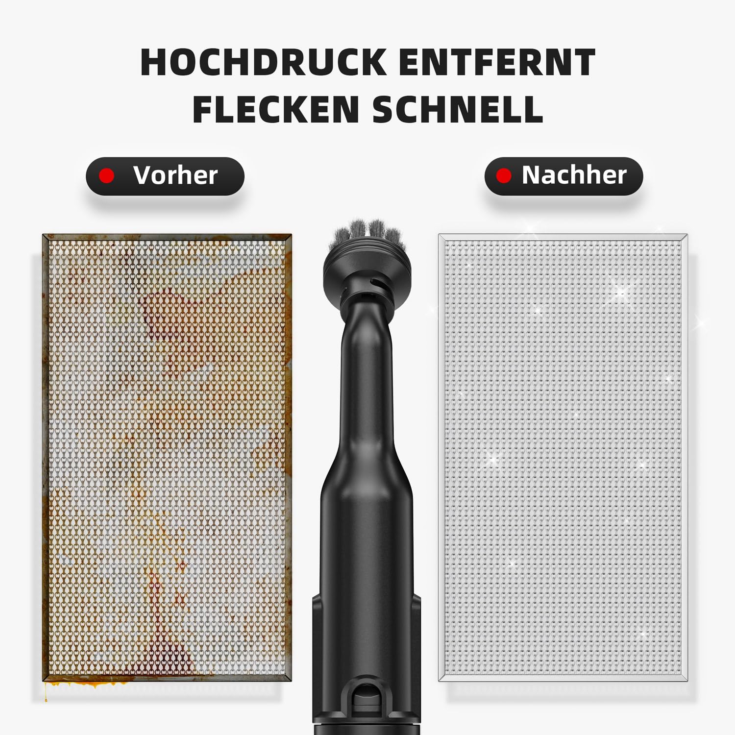 Dampfreiniger, 1200W Hochdruck-Dampfreiniger Handgerät für alles