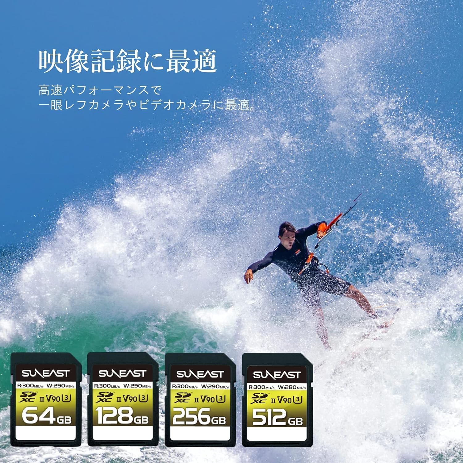SUNEAST SDXC Card 64GB up to 300MB/s UHS-II V90 U3 Fiji | Ubuy