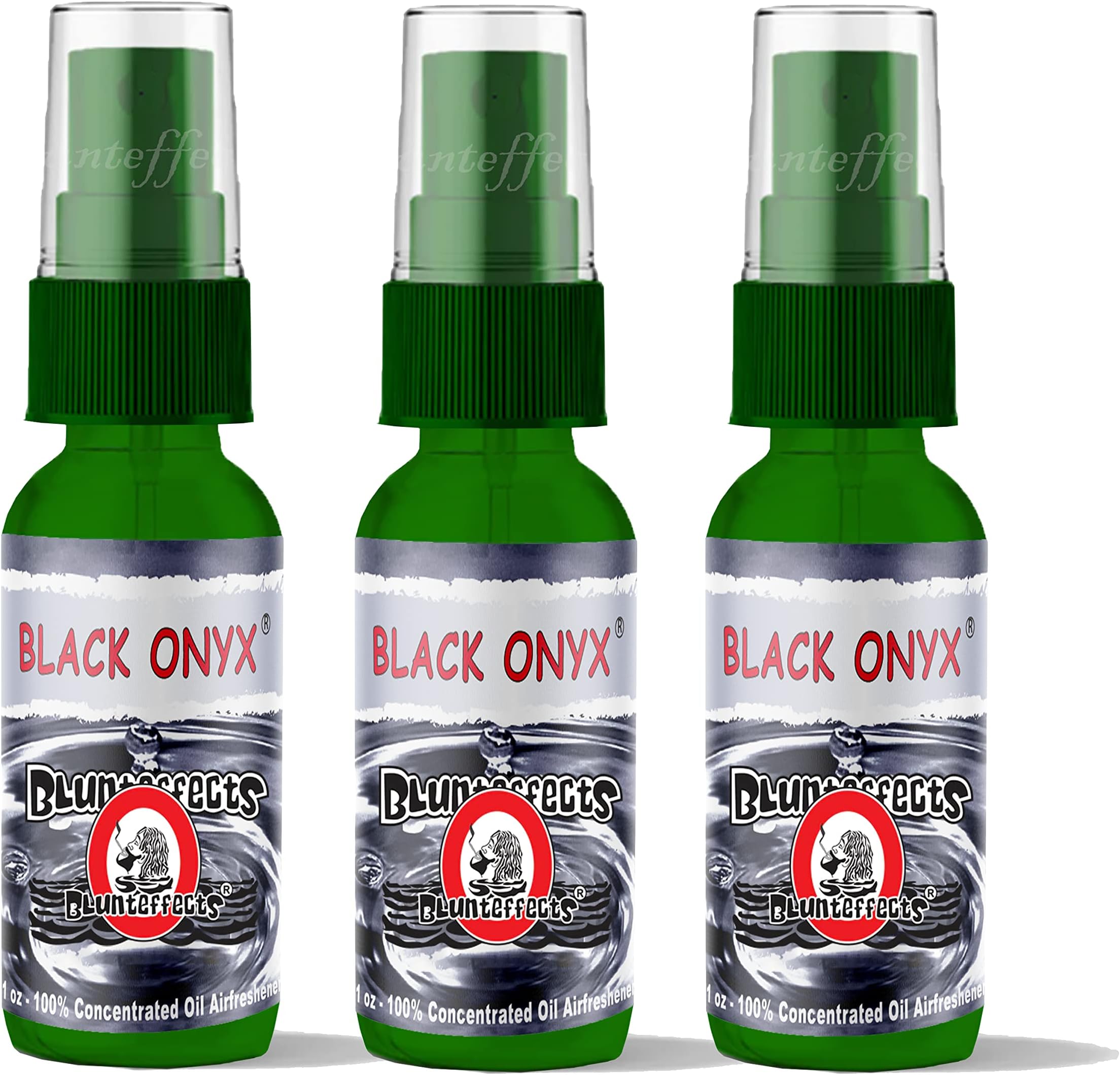 Blunteffects Blunt Effects 100% concentrated Air Freshener Car/Home Oder Neutralizing Spray (3 Pack) [Choose The Scent] (Black Onyx)