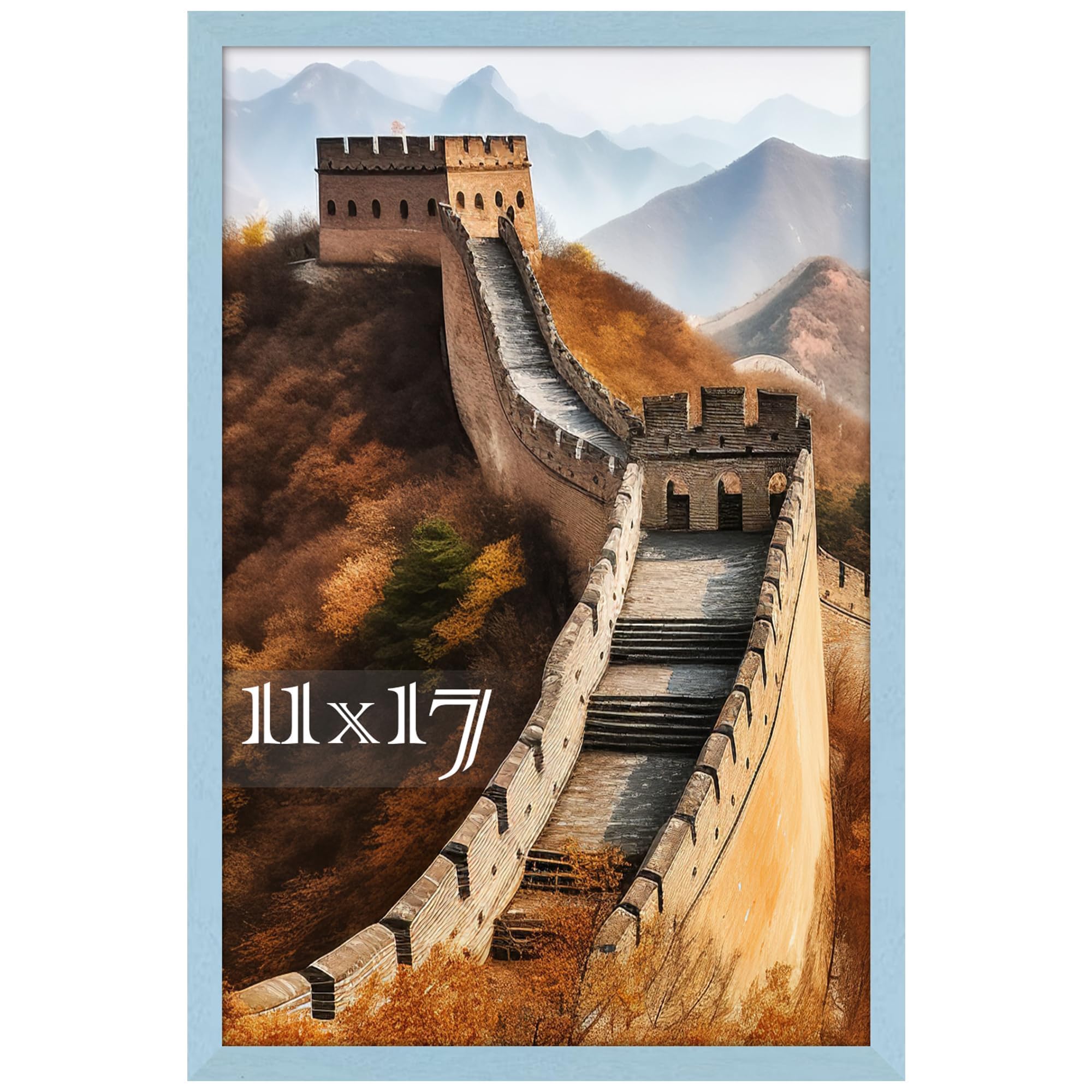 Picrit 11x17 Picture Frame, Photo Frame for Wall Mounting Display, Blue — image 1