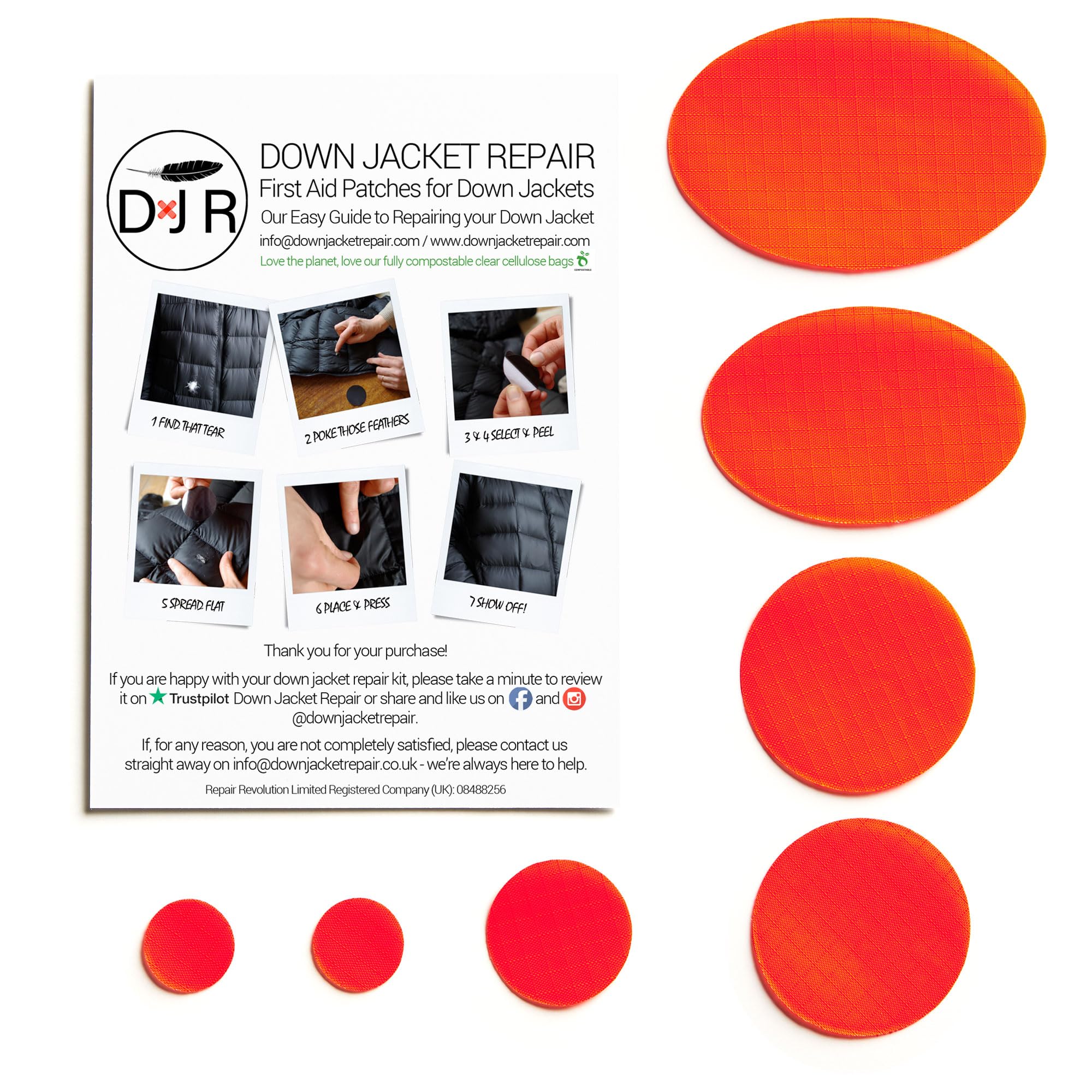16 Patchs Autocollants Réparation – Cœurs, Ours, Noir – Pour Doudoune, Imperméable, Tente – Sans Couture