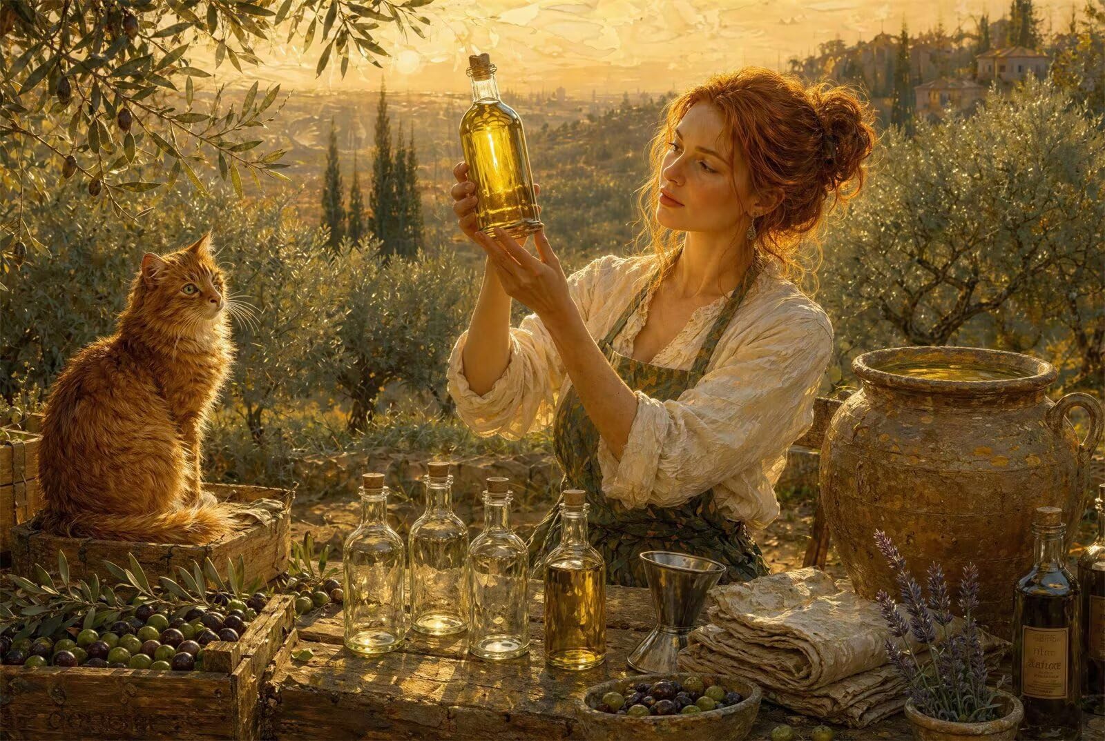 Puzzle 1314 Piezas Adultos Gato de Olive Grove, Rompecabezas Adultos Dificil 75x50cm, Estimula la Concentración y Antiestrés, Juego de Habilidad para Toda la Familia