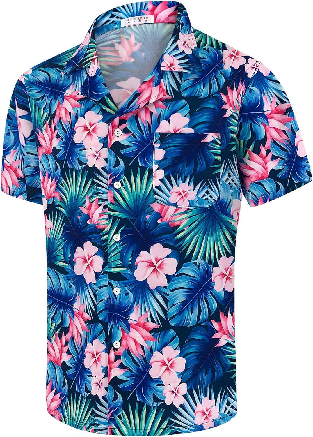 Hawaiian Shirts for Men Summer Casual Button Down Floral Shirts Men's Short Sleeve Aloha Beach Shirt