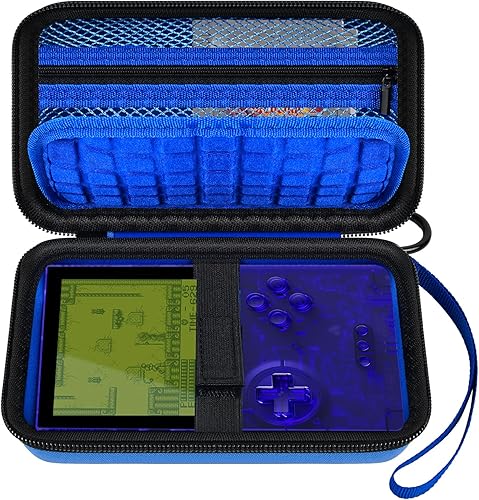 Funda rígida compatible con consola de juegos portátil de bolsillo analógico, bolsa de almacenamiento portátil para tarjetas de videojuegos, cable