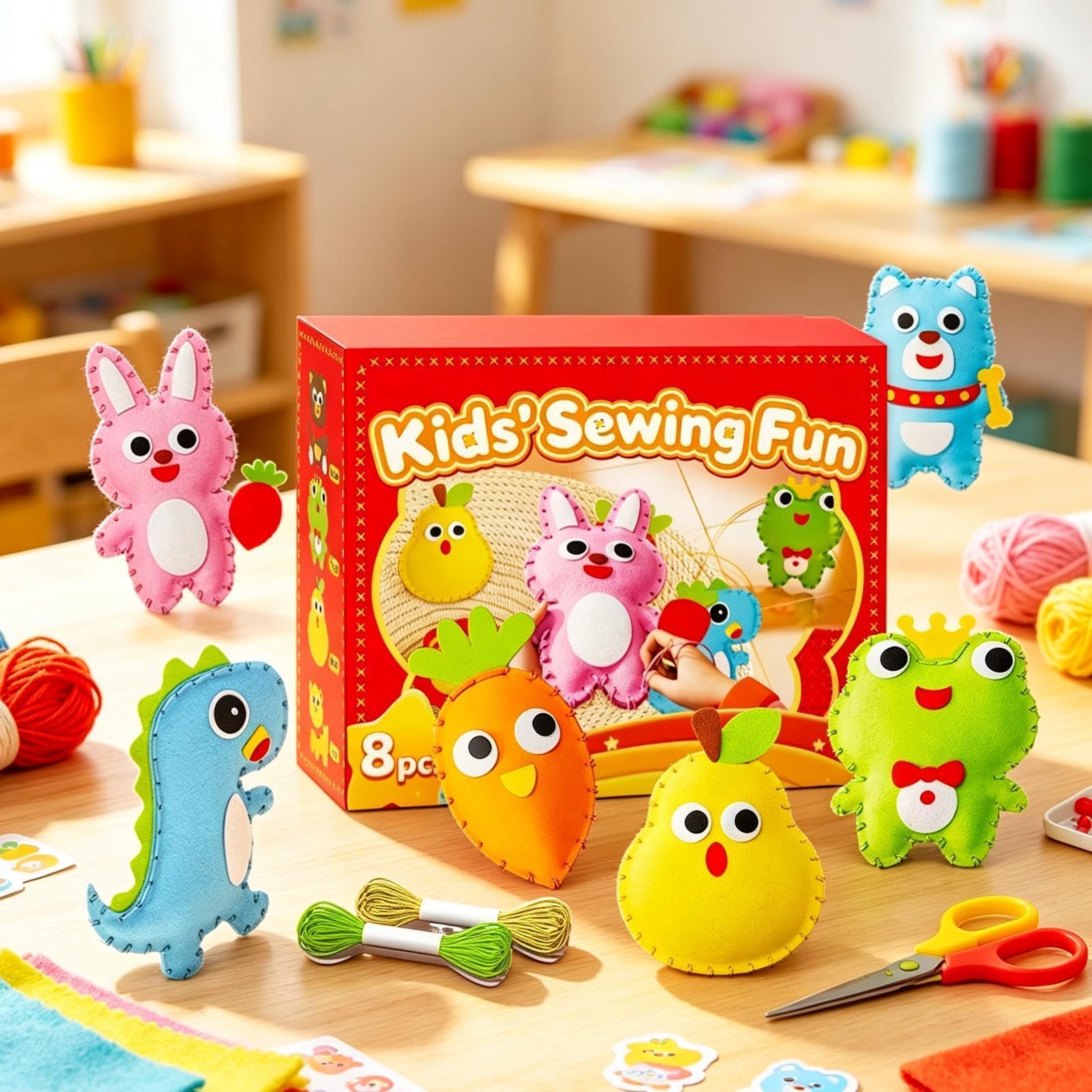 Kit di cucito per bambini Divertente Kit Educativo di Cucito Fai da Te