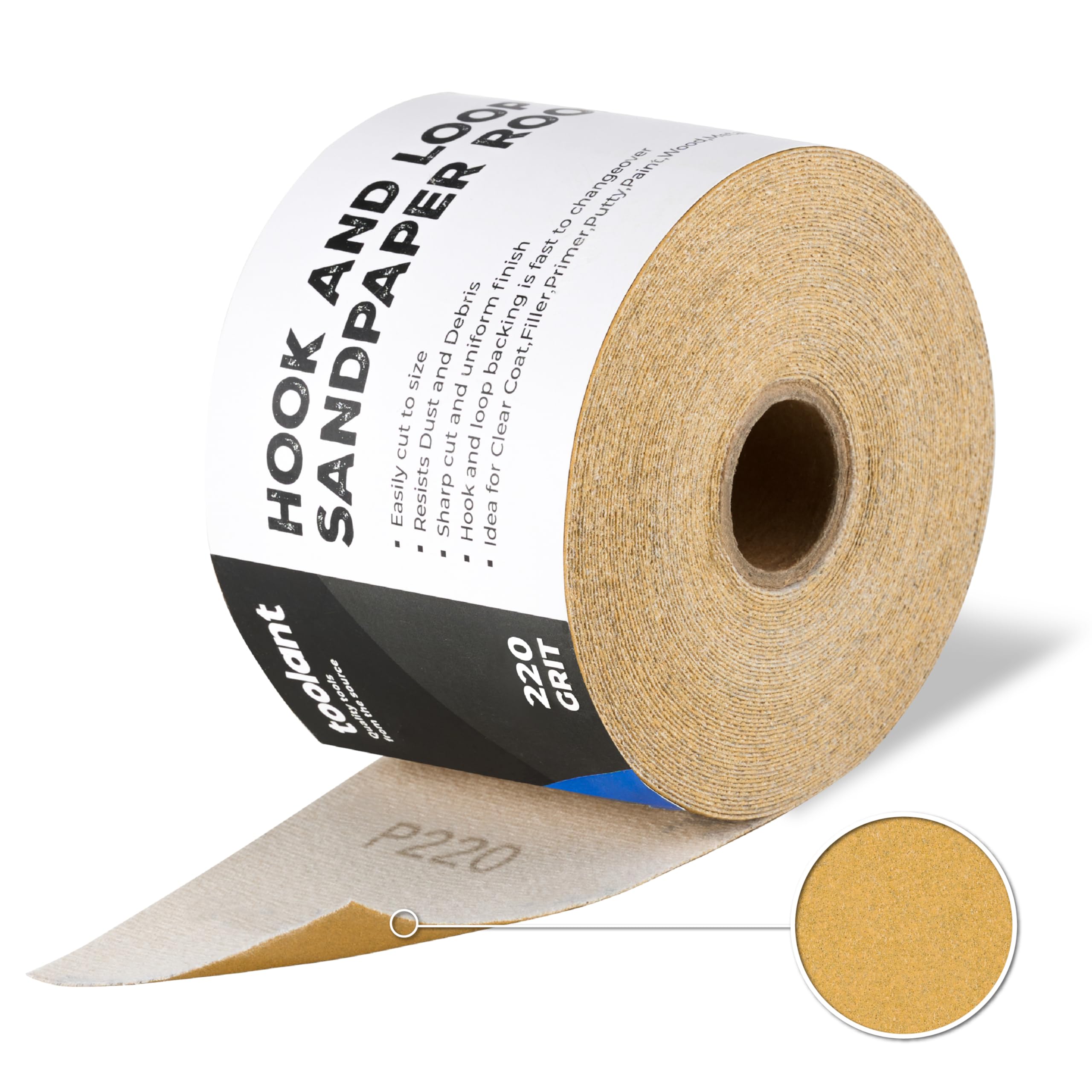 Toolant 180 Grit Sandpaper Roll - Longboard Hook & Loop -11 Toolant 180 Grit Sandpaper Roll - Longboard Hook & Loop -11