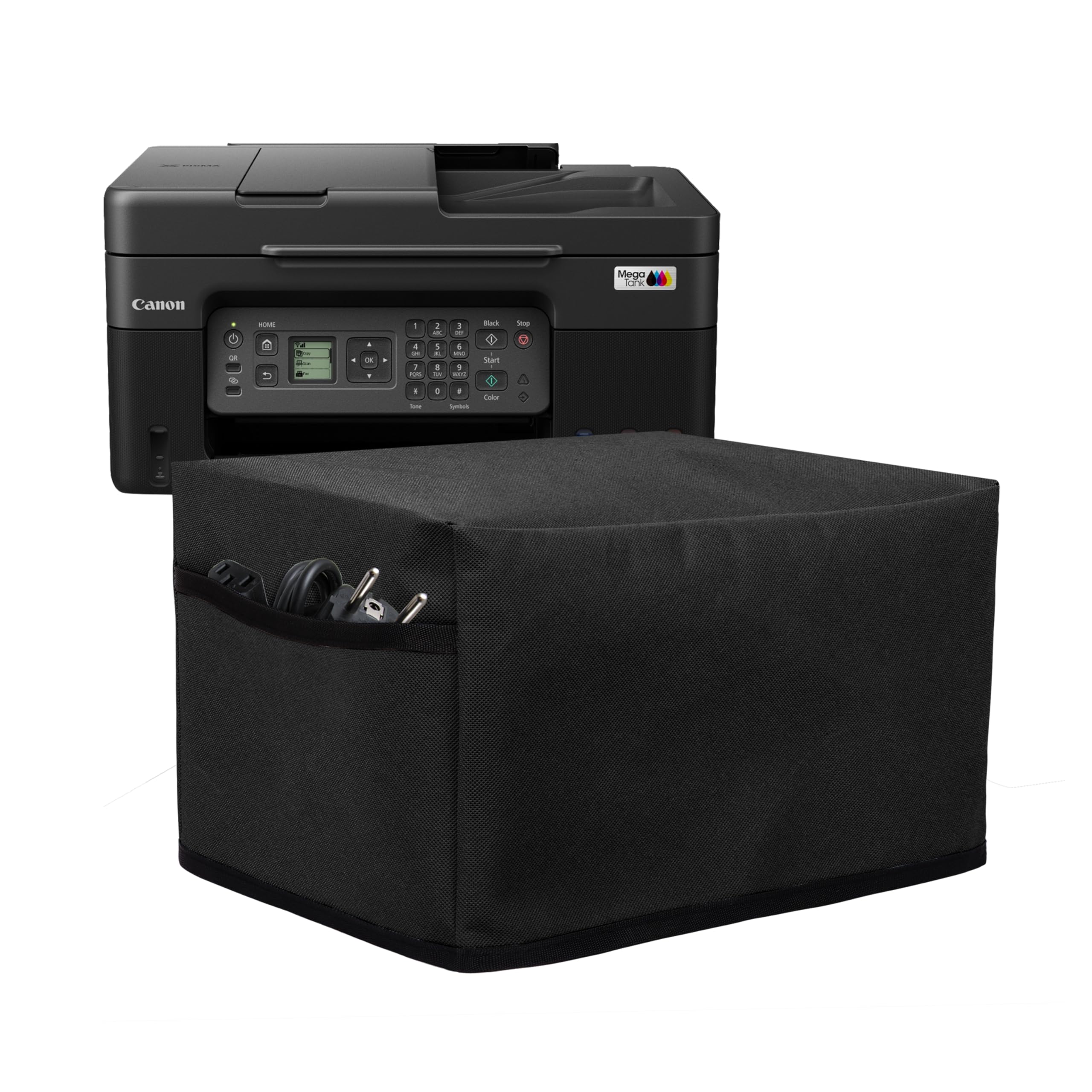 Crasome Dust & Water Proof Printer Cover for Canon Pixma G4770 (Black)-picture-14