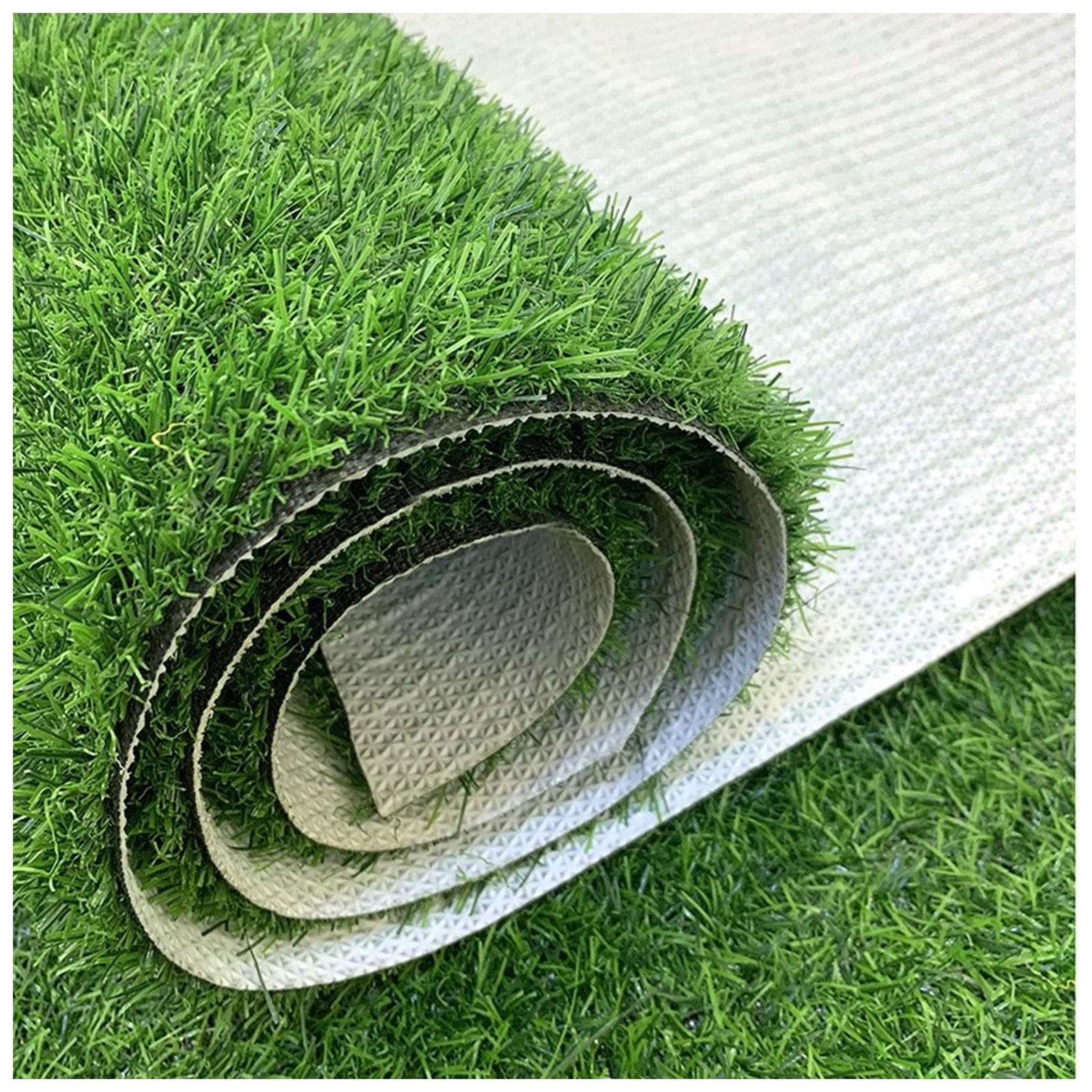 Gazon artificiel extérieur 50x800 cm tapis synthétique vert de jardin