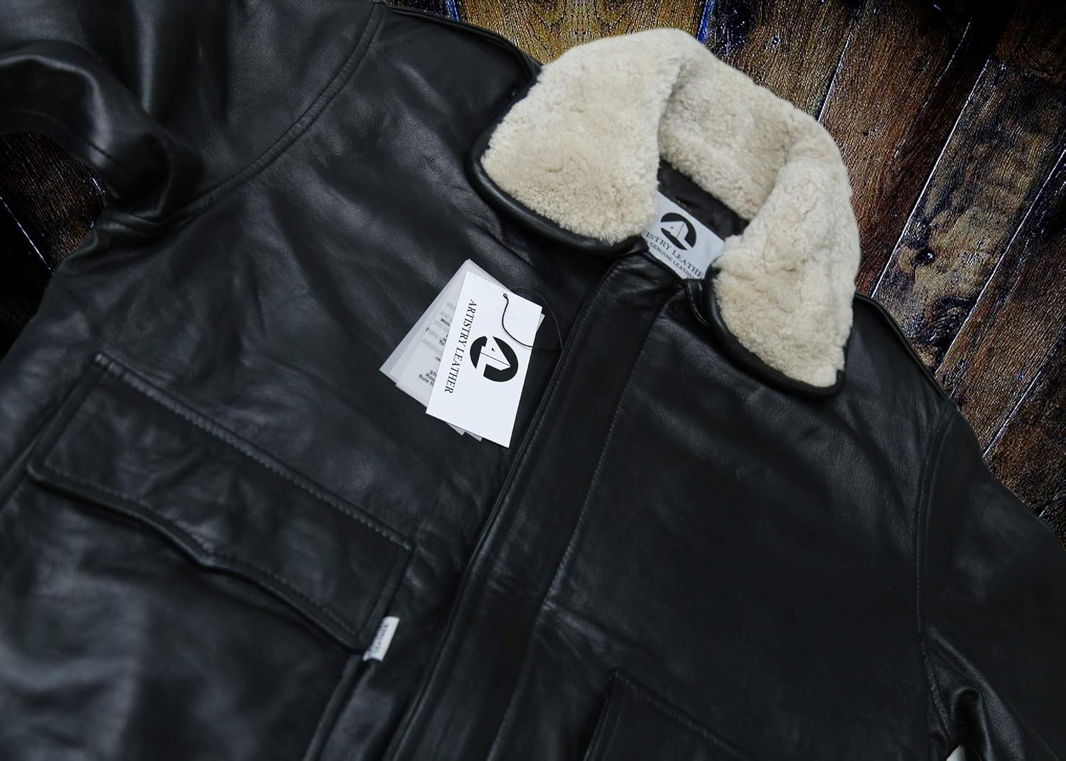 Black Casual Real Leather Jacket for Mens | Genuine Lambskin Motorcycle Biker Jackets - Image 7