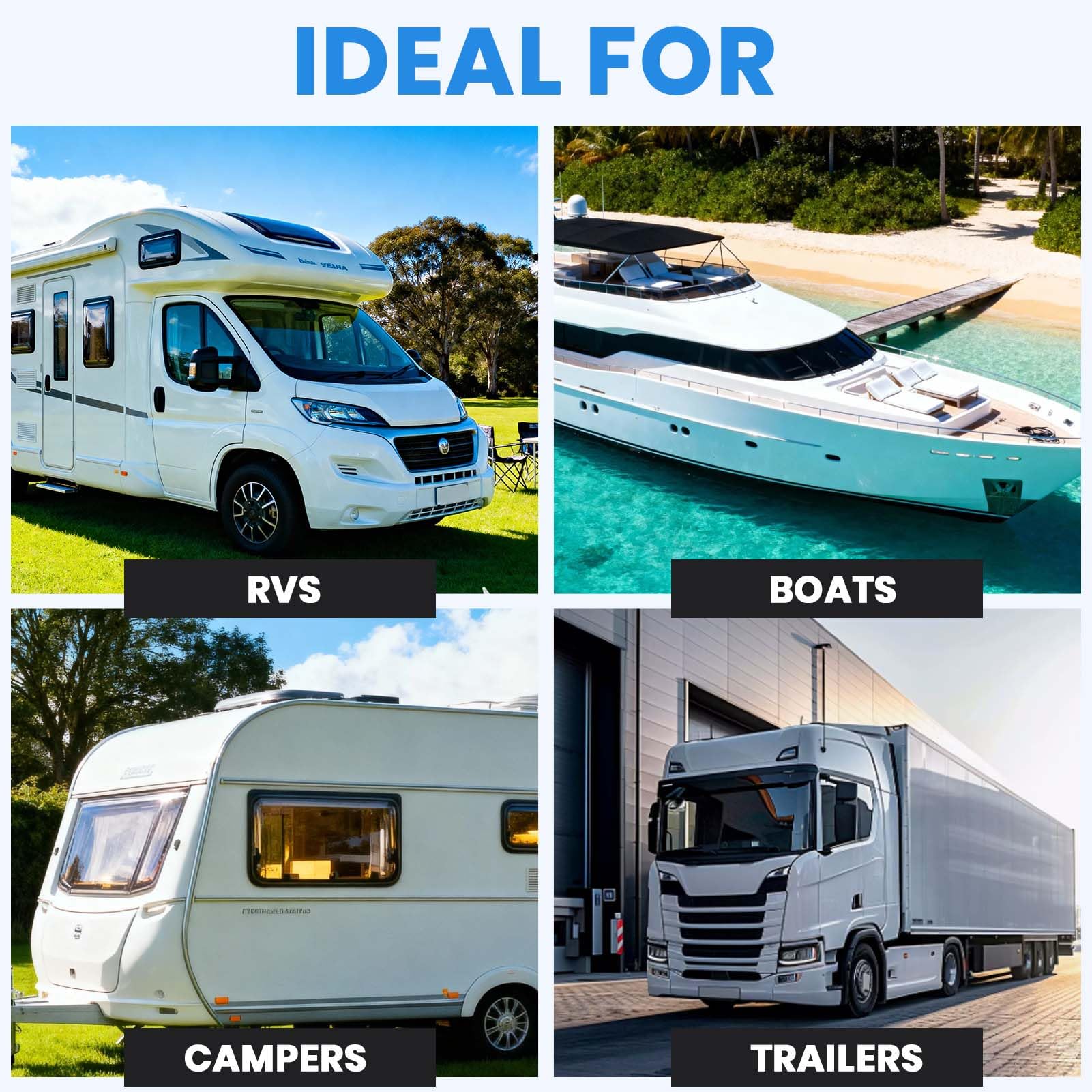 ADHES Nastro sigillante per roulotte bianca, 100 mm x 15 m impermeabile, nastro sigillante butilico per roulotte Airstream, autoadesivo per finestre, per tetto, roulotte, tubazioni