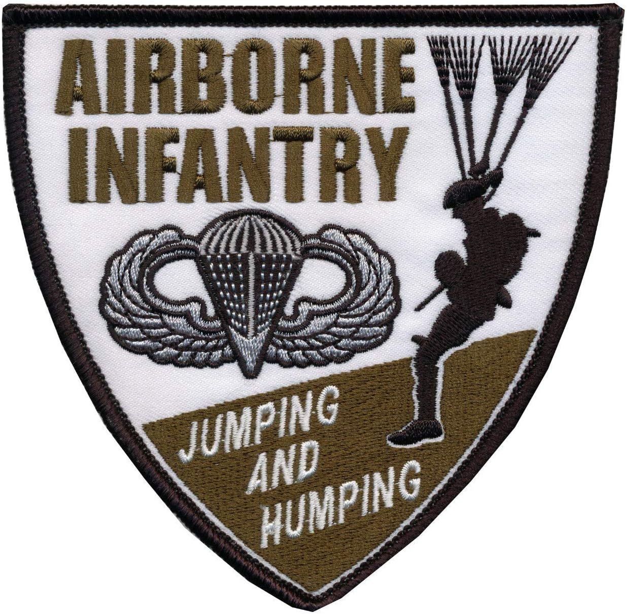 US Pathfinder Patch - Airborne Pathfinder Embroidered Patch, 4 5/8" Diameter, Wax Backing, Merrowed Edge