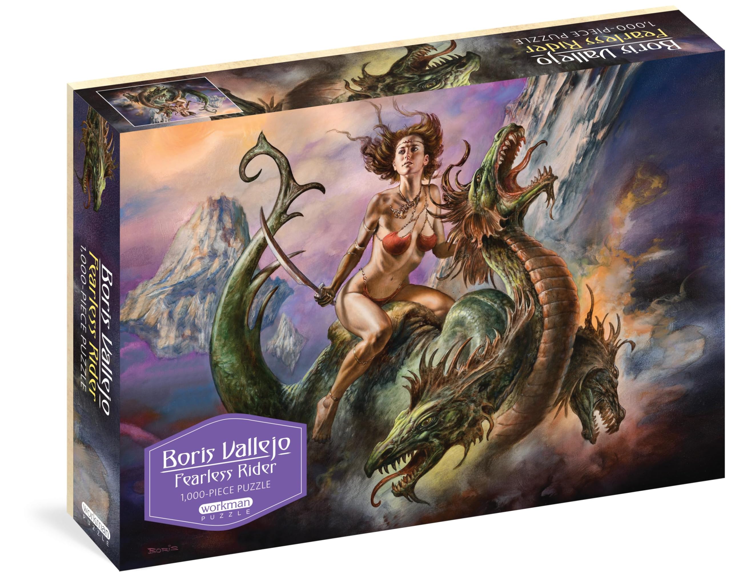 Amazon.com: Boris Vallejo Fearless Rider 1,000-Piece Puzzle: for