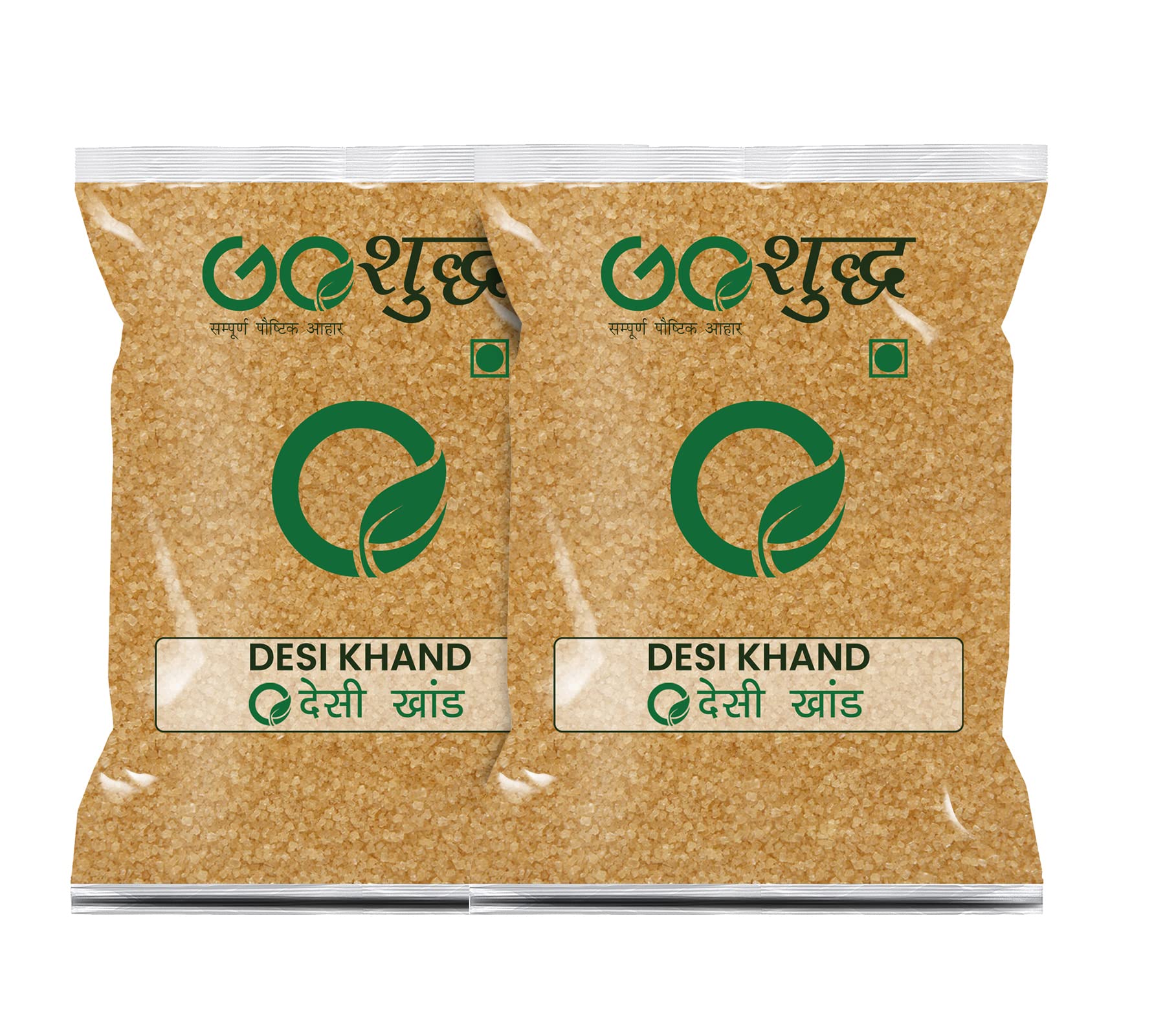 Goshudh Desi Khand (Raw Sugar)250gm Each(Pack of 2)| Processed Organically| Chemical & Sulphur Free| Healthier Choice| With rich taste & fine texture