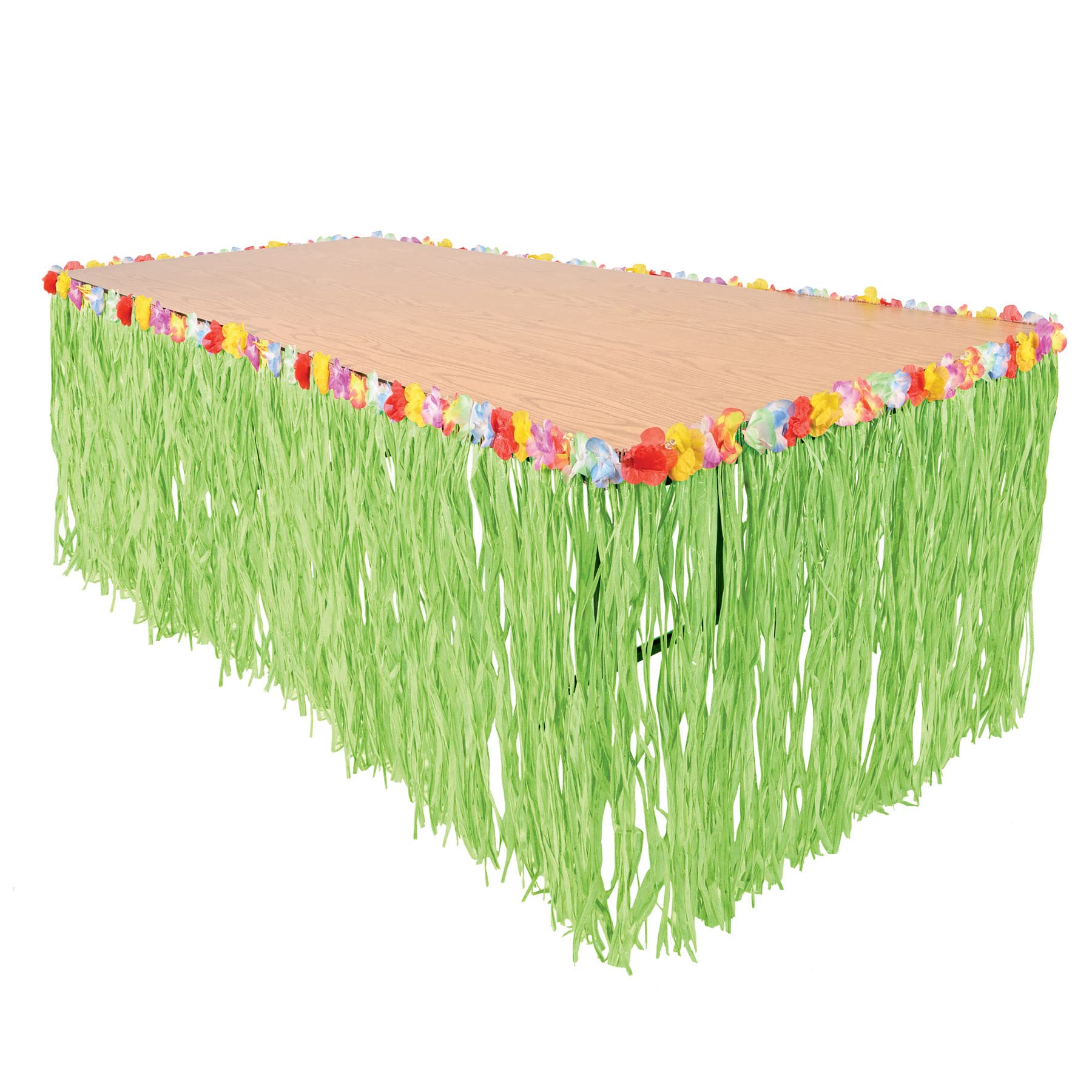 Plinthe de table en herbe artificielle verte 30x9 de fete Beistle gazon