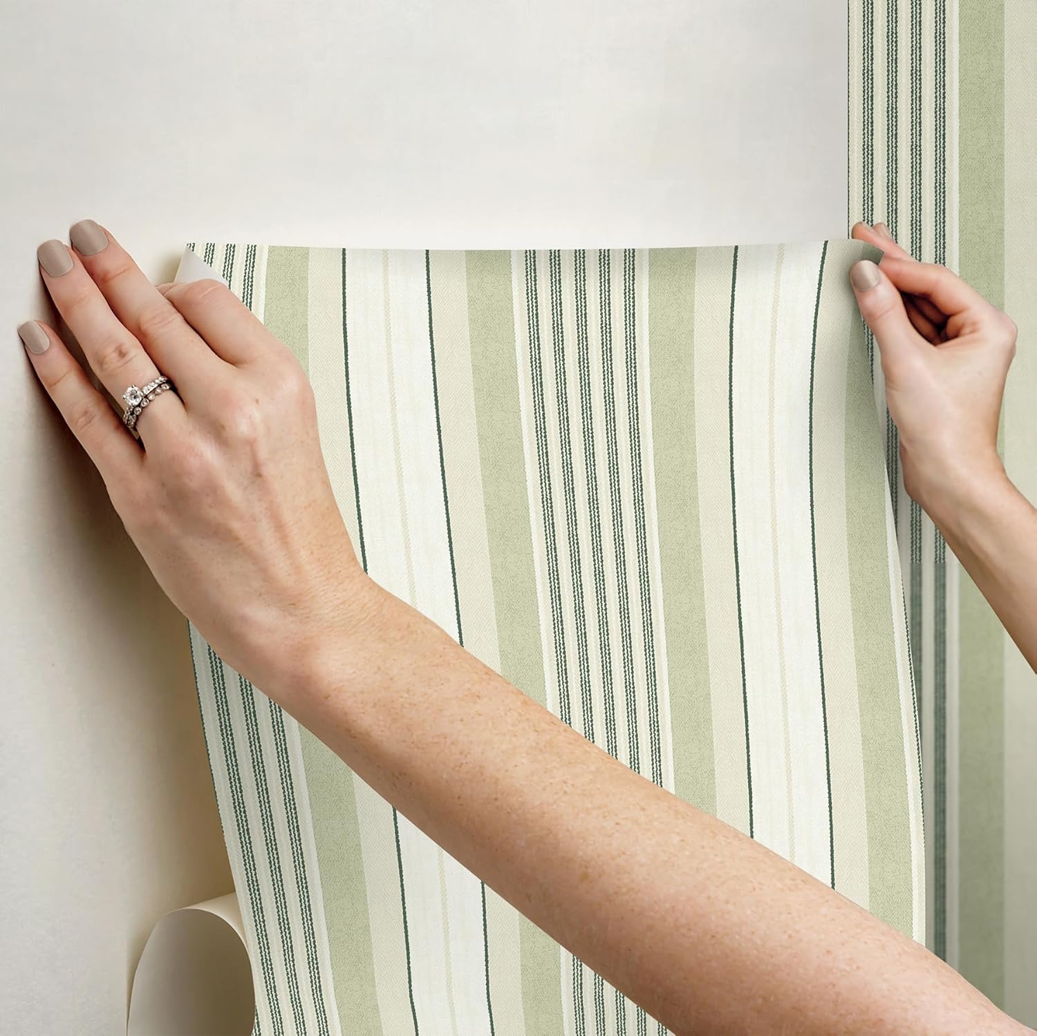 NuWallpaper Waverly Escot Green Peel and Stick Wallpaper, WVS6478