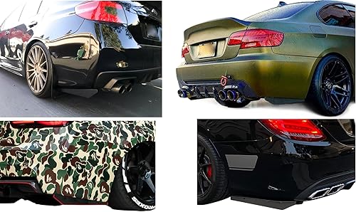 Miniatura 7 de Extensión de divisores de parachoques trasero para BMW CF M3 335i 340i 328i E92 E90 E93 F30 F80 G20 BMW serie 3