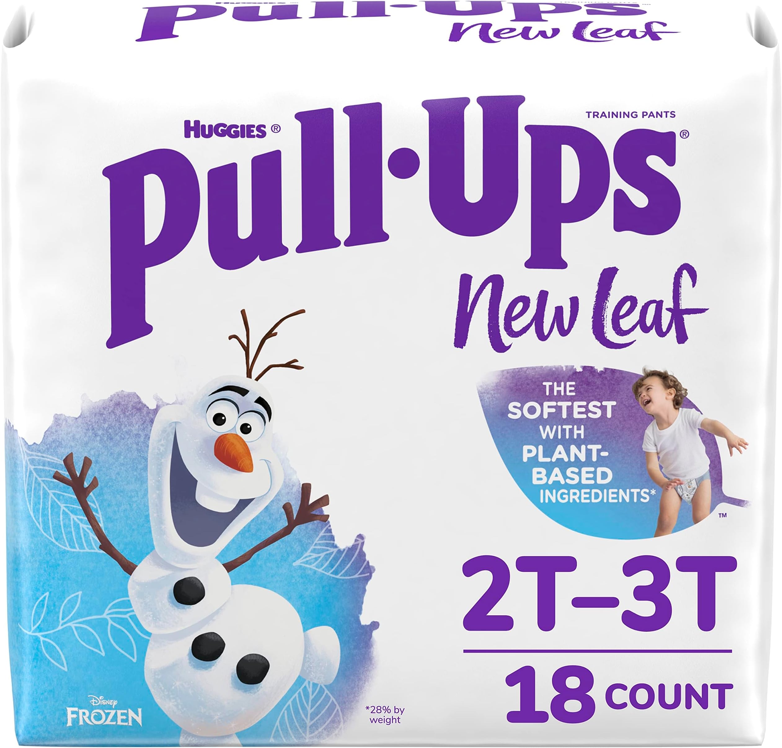 Pull-Ups New Leaf Boys' Disney Frozen Potty Training Pants, 2T-3T (16-34 lbs), 18 Ct