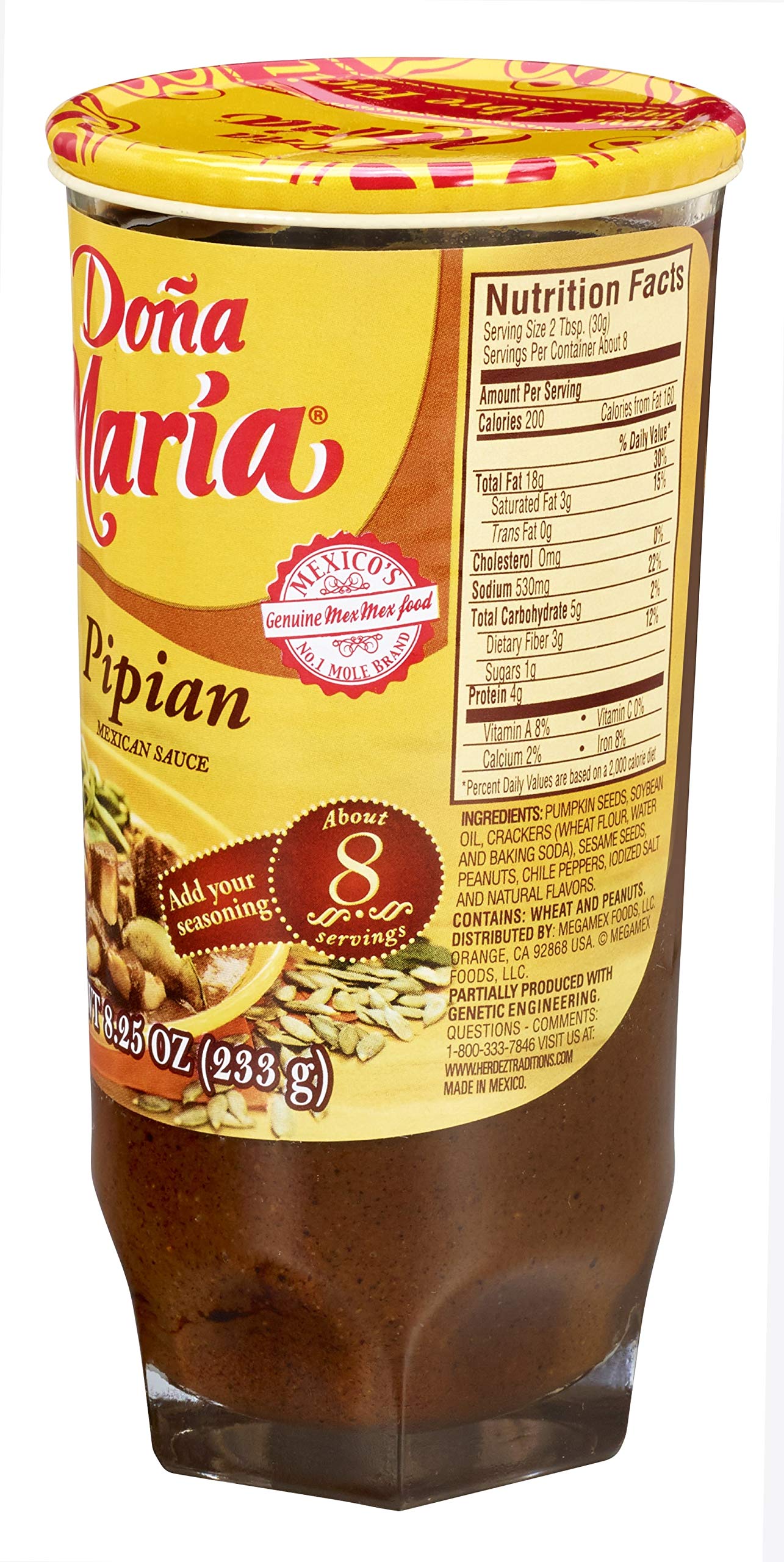 DONA MARIA Mole Pipian, 8.25 oz (Pack of 12)