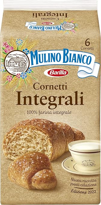 Mulino Bianco Cornetti Integrali per la Colazione e Snack Dolce per la  Merenda - 6 Cornetti : Amazon.it: Alimentari e cura della casa