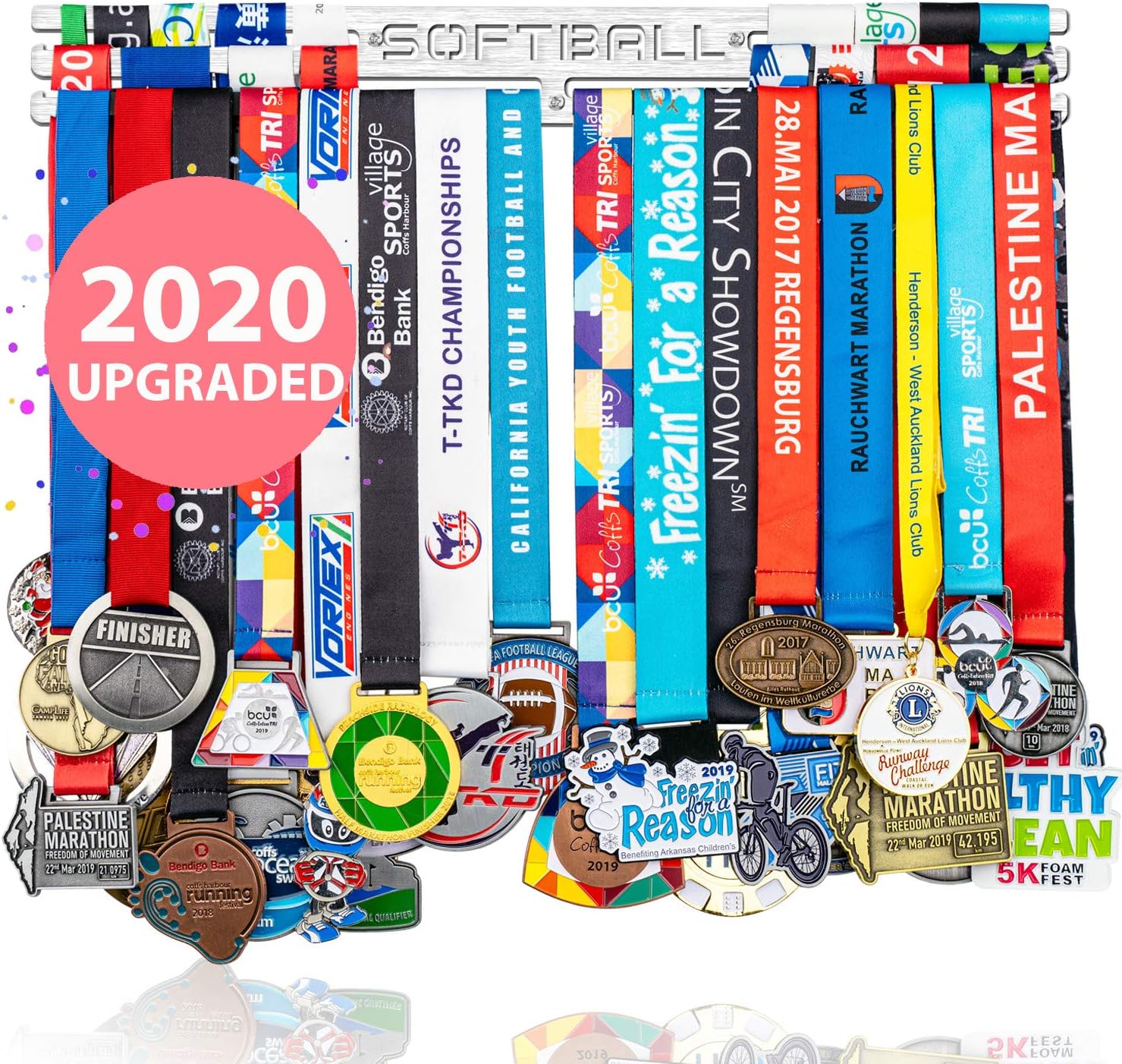 Softball Medal Rack Medal Display Frame Marathon Medal