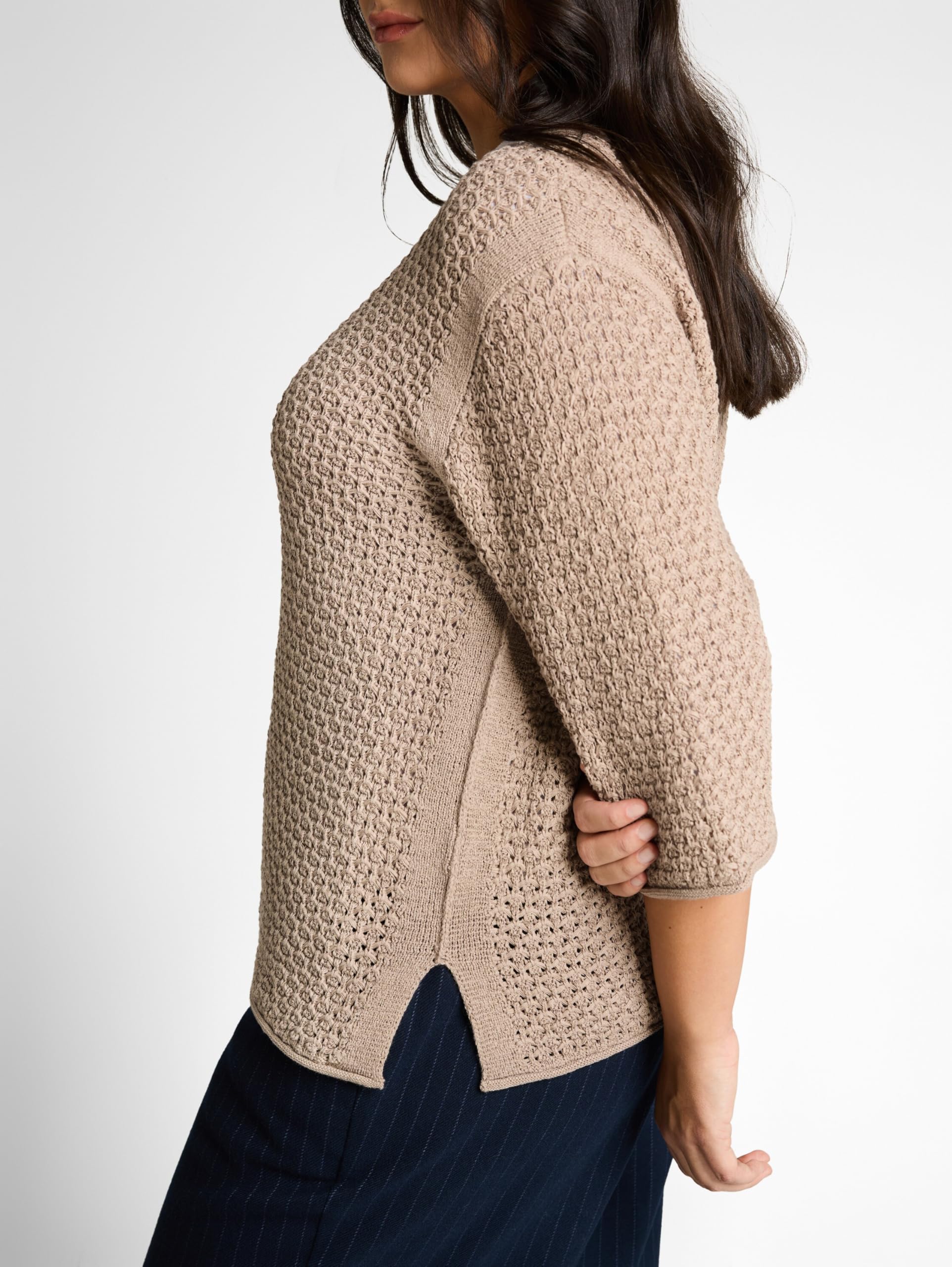 TOM TAILOR Damen Plussize Strickpullover im Loose Fit