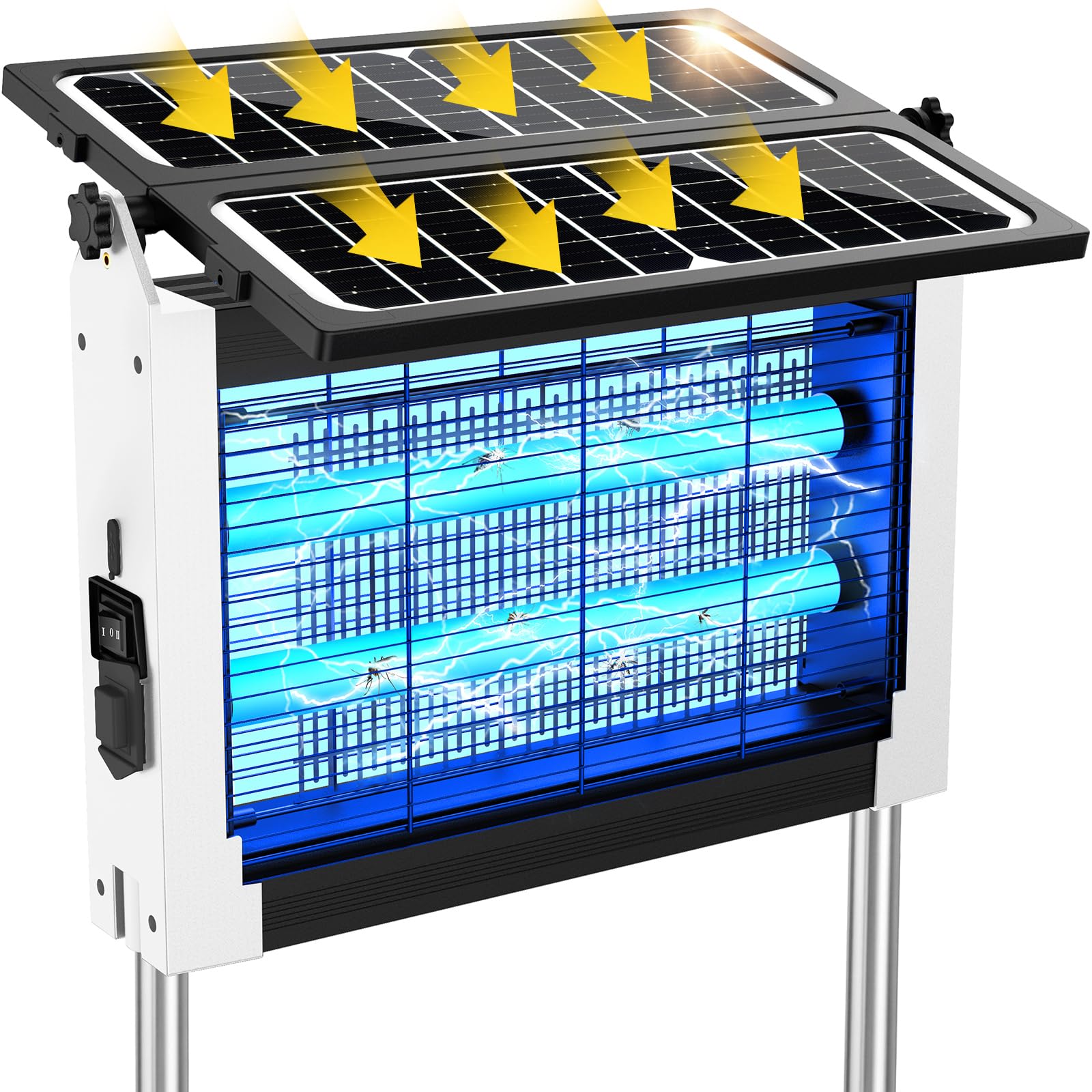 Photo 1 of Solar Bug Zapper Outdoor, 4500V Mosquito Zapper with Dual Solar Panels