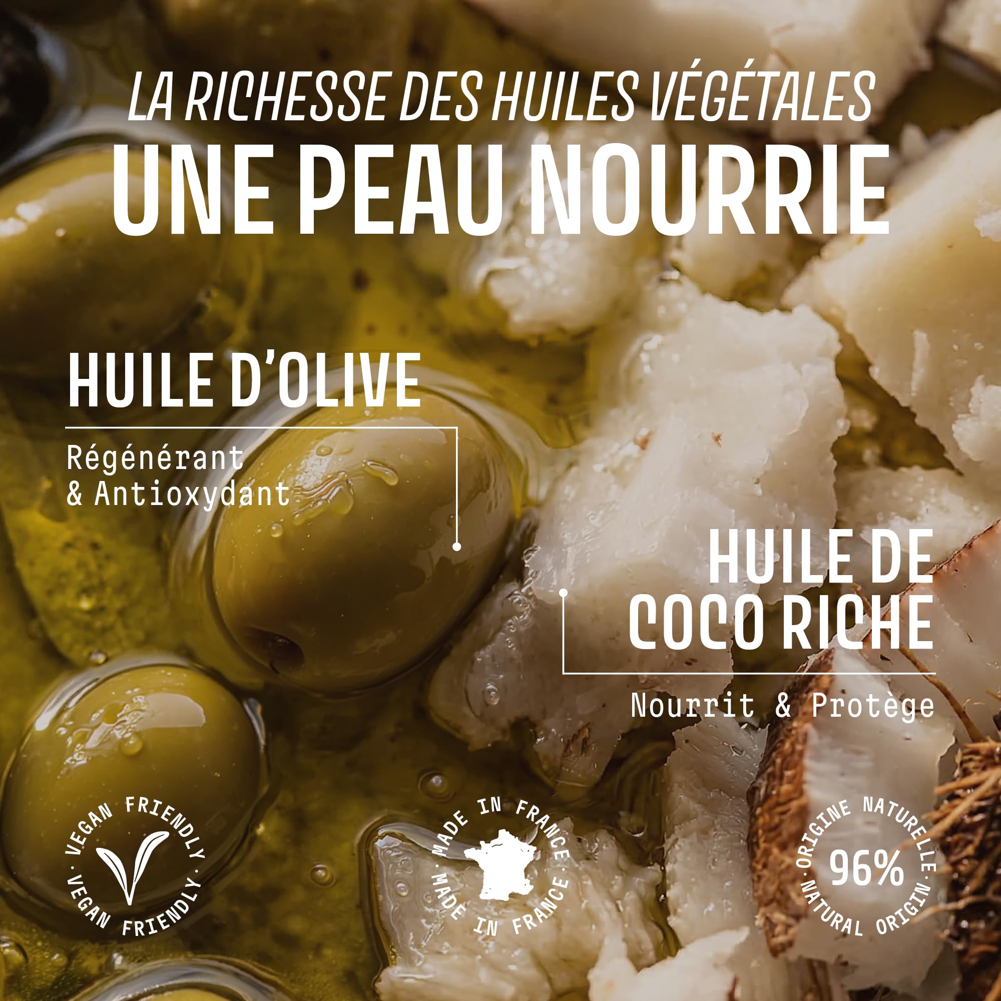 Savon Liquide Mains Fleur d’Oranger 500ml – Savon de Marseille Liquide 96% Naturel – Huile d’Olive & Coco – Fabriqué en France – Panier des Sens