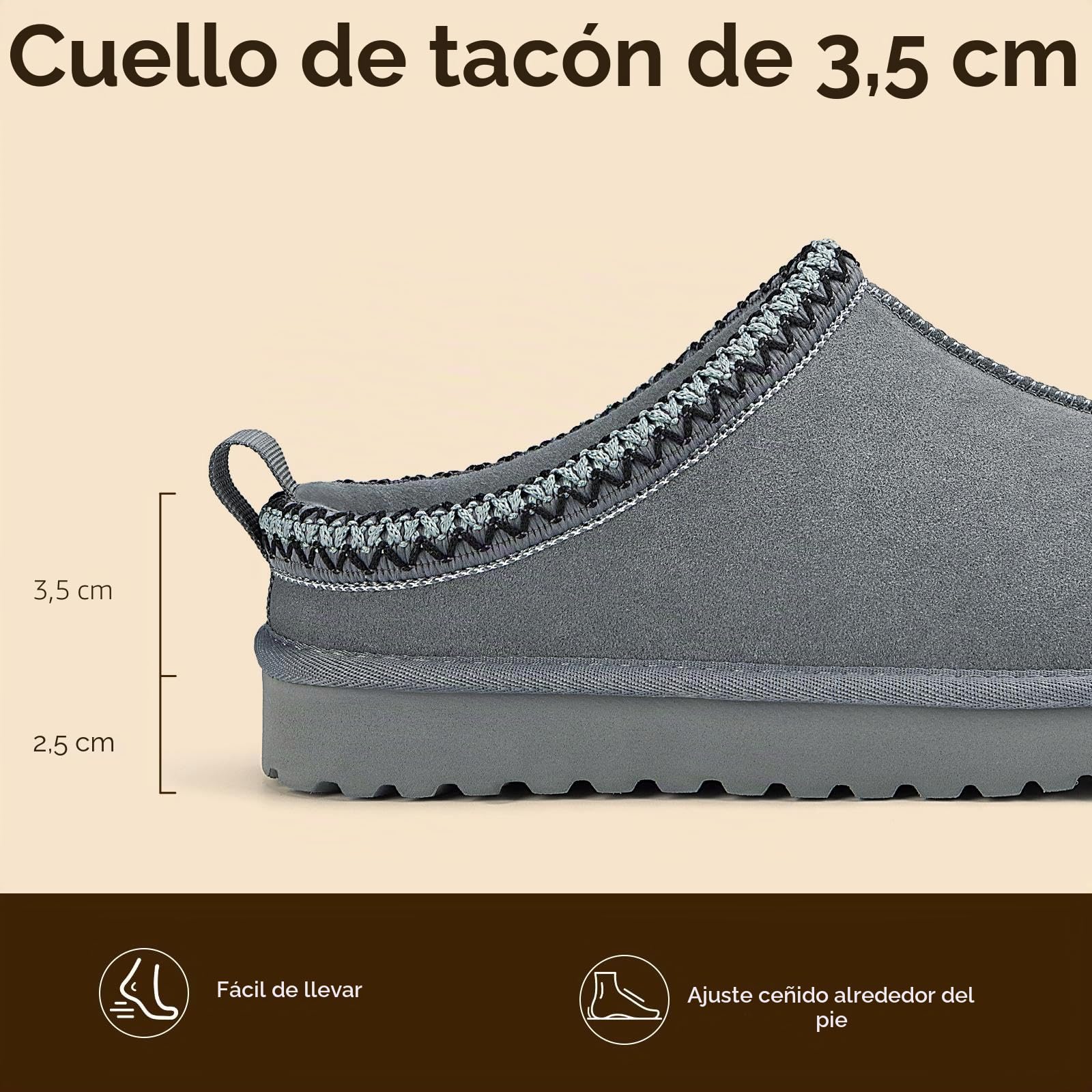 Mishansha Zapatillas Casa Mujer Invierno | Pantuflas de Peluche, Cálido, Antideslizantes