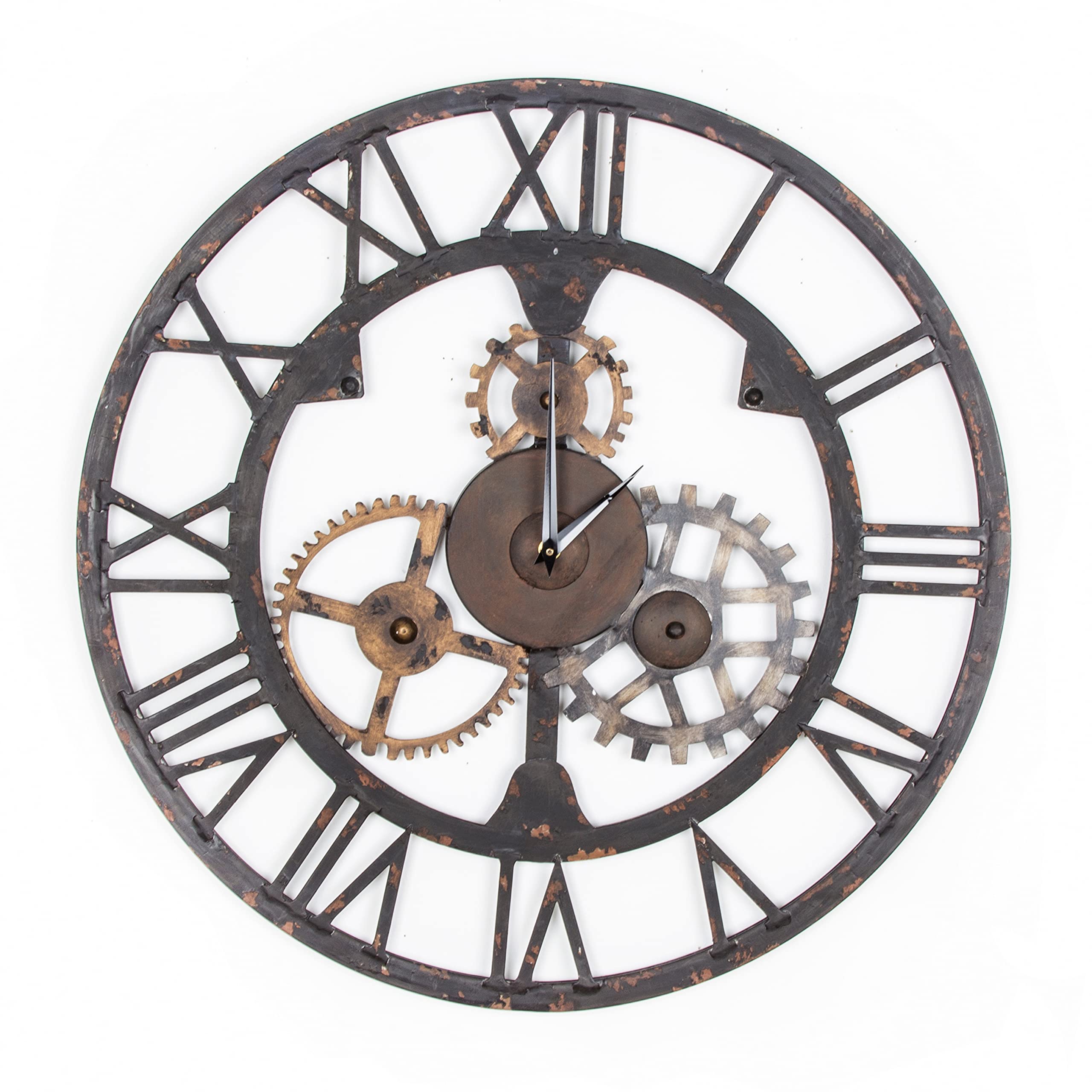 Graham & Brown Metal Cogsworth Clock Wall Art, 23" x 23"