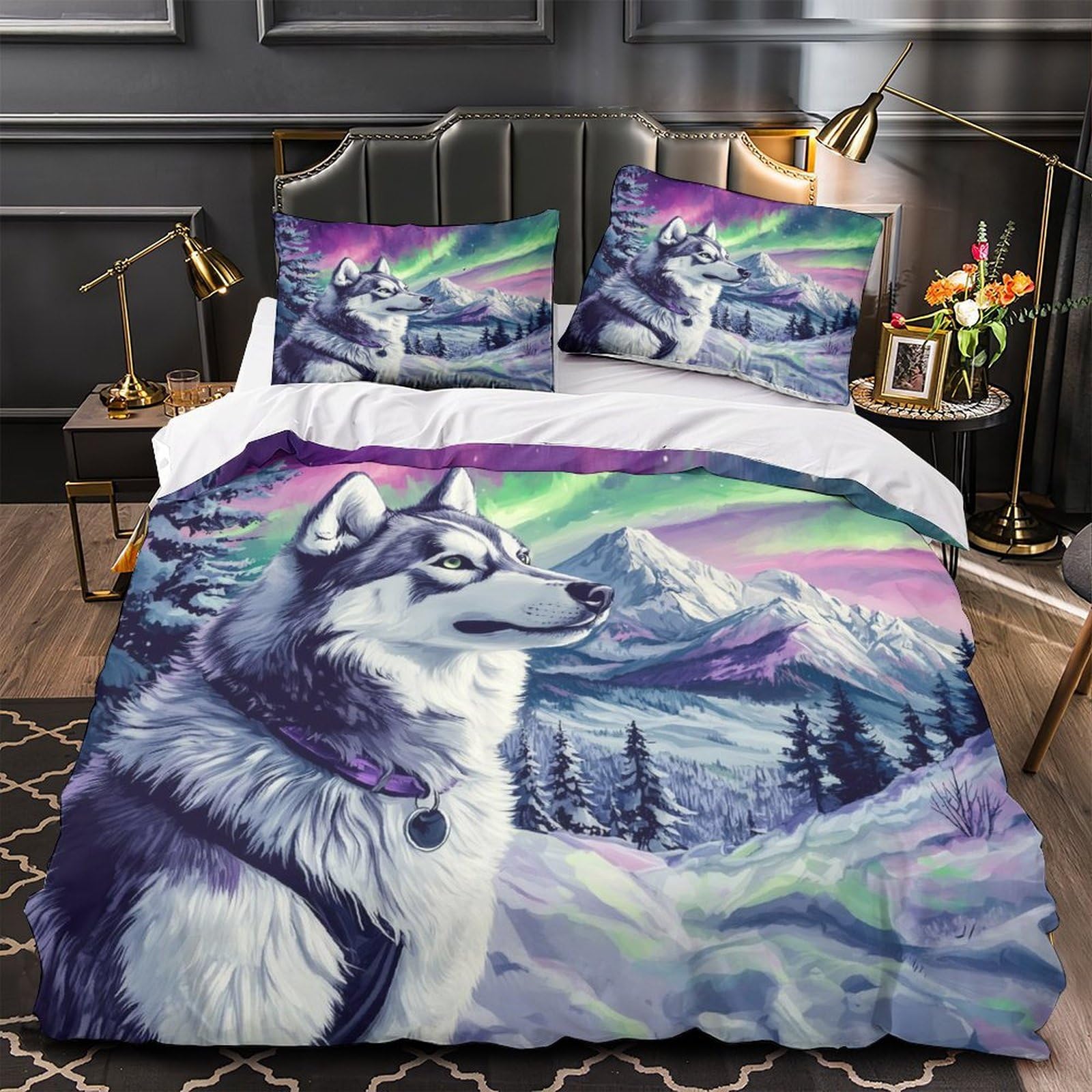 Housse de Couette Shih Tzu 3D pour Chambre d'Enfants et Ados Passionnés d'Animaux