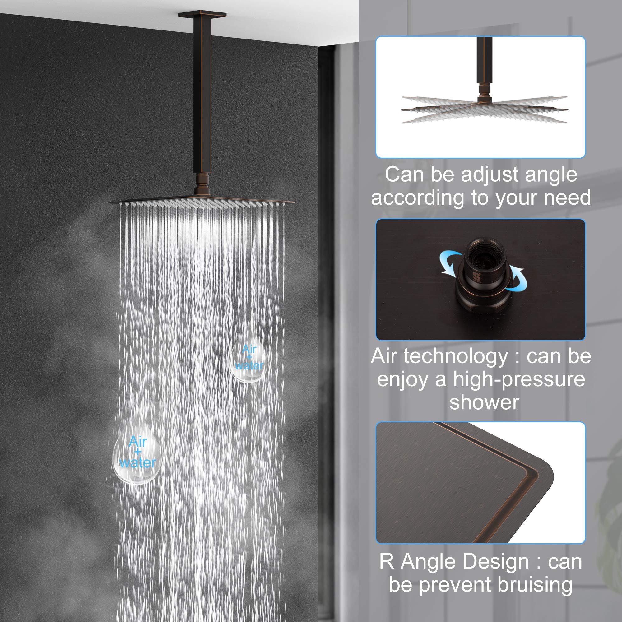 Buy SR SUN RISE 10 Inches Oil Rubbed Bronze Shower System Bathroom