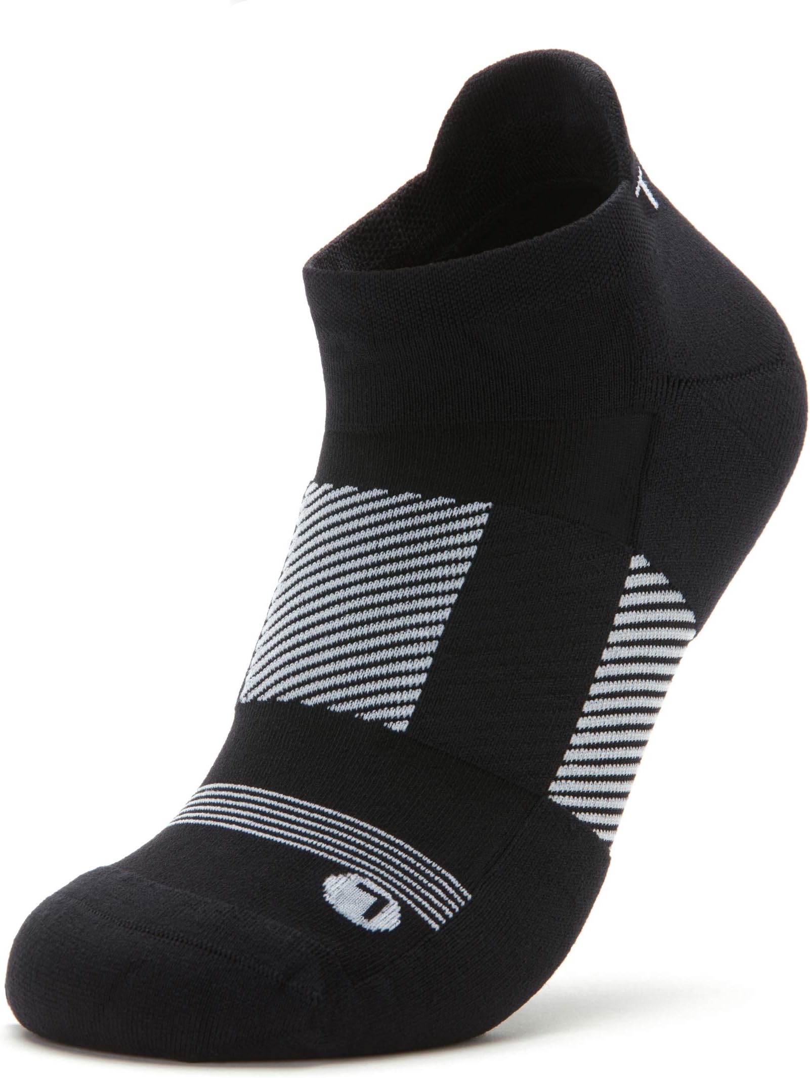 TRAQ BY ALEGRIATRAQ Q-FLOW ARCH COMPRESSION SOCKS BLACK/WHITE-M