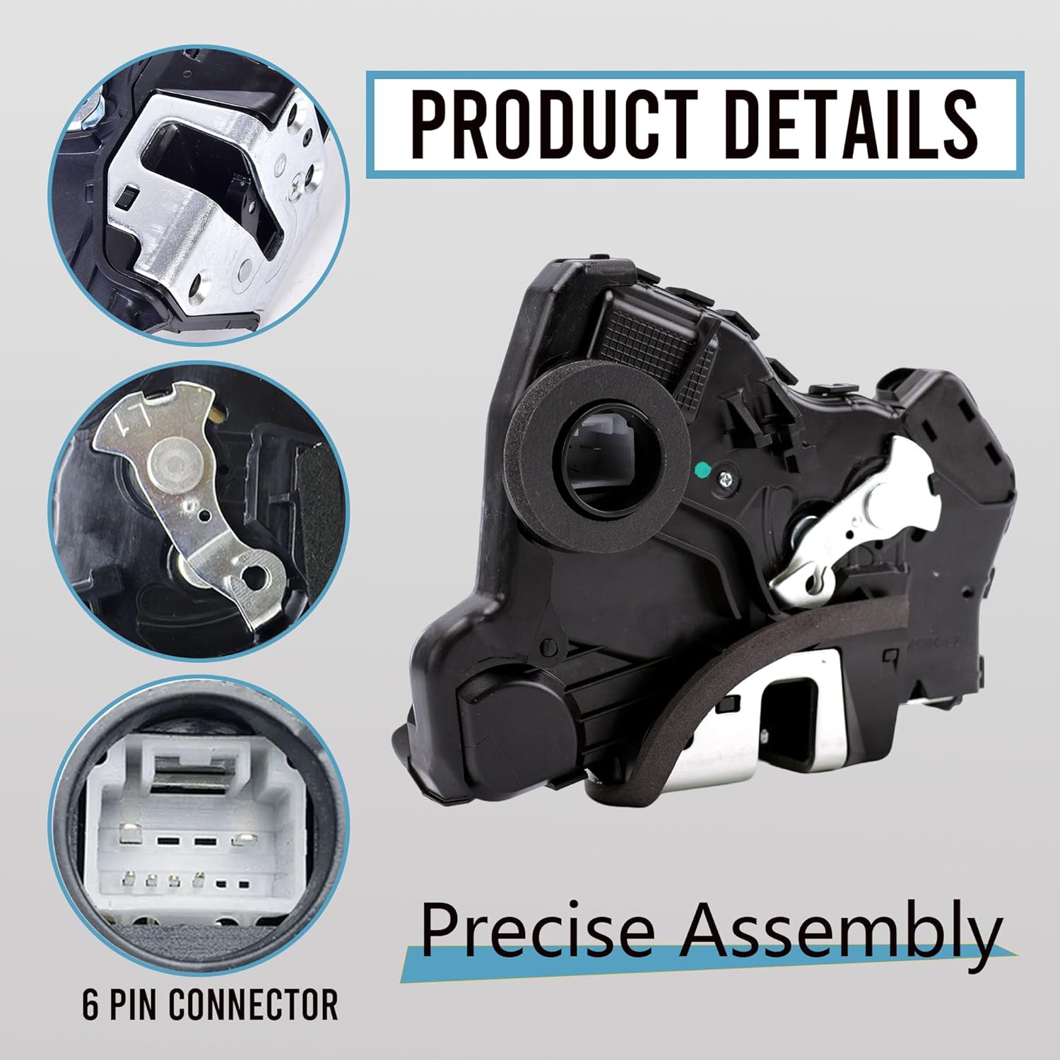 Door Lock Actuator Driver Side Front Left Door Latch Compatible with Toyota 4Runner Camry Tundra RAV4 Sequoia Lexus ES350 GS350 LS460 RX450h Scion tC xB xD Replaces #69040-06180 69040-0C050 931-401